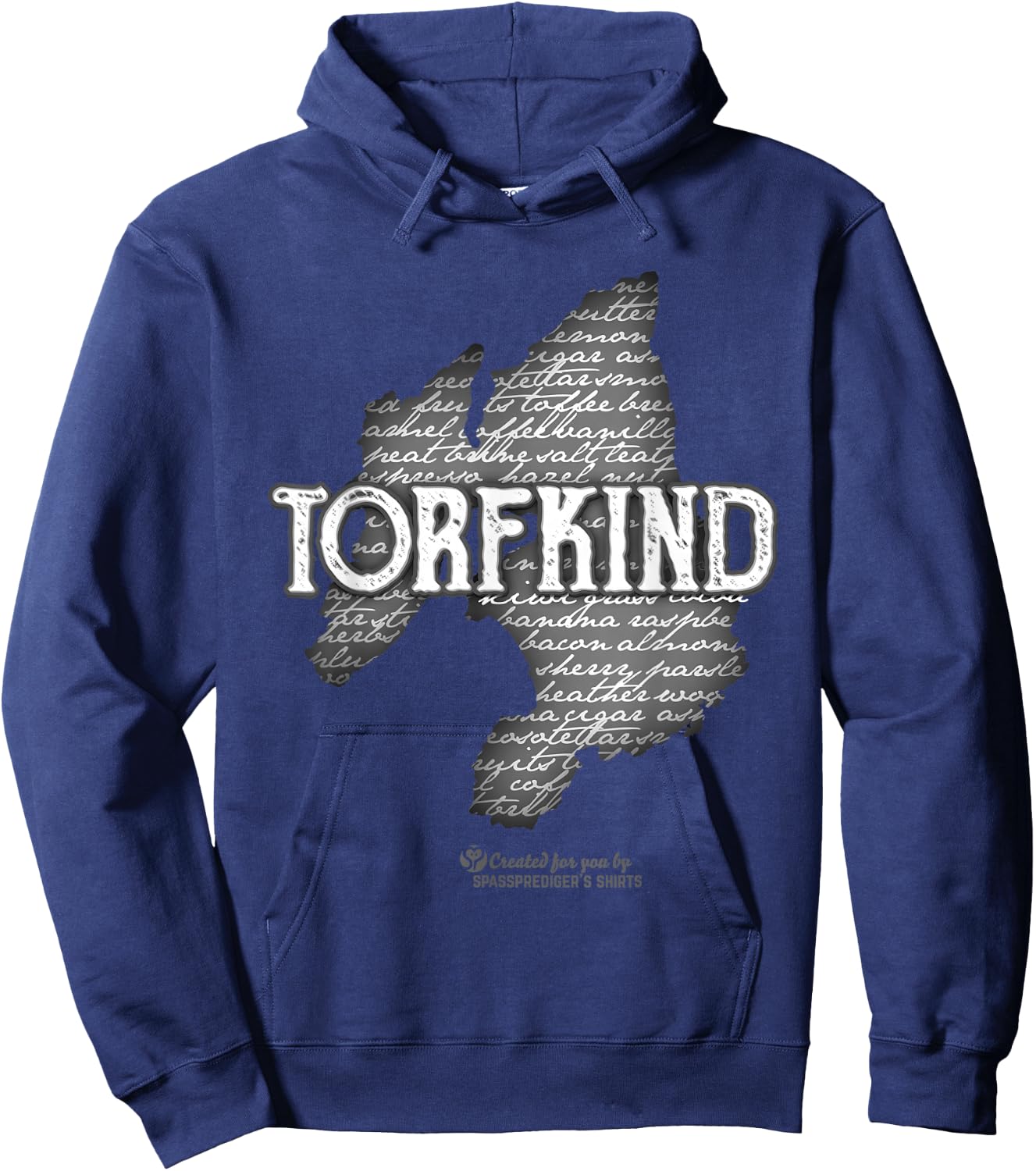 Whisky Spruch Torfkind Insel Islay Tasting Notes Hoodie - Hoodie | Navy