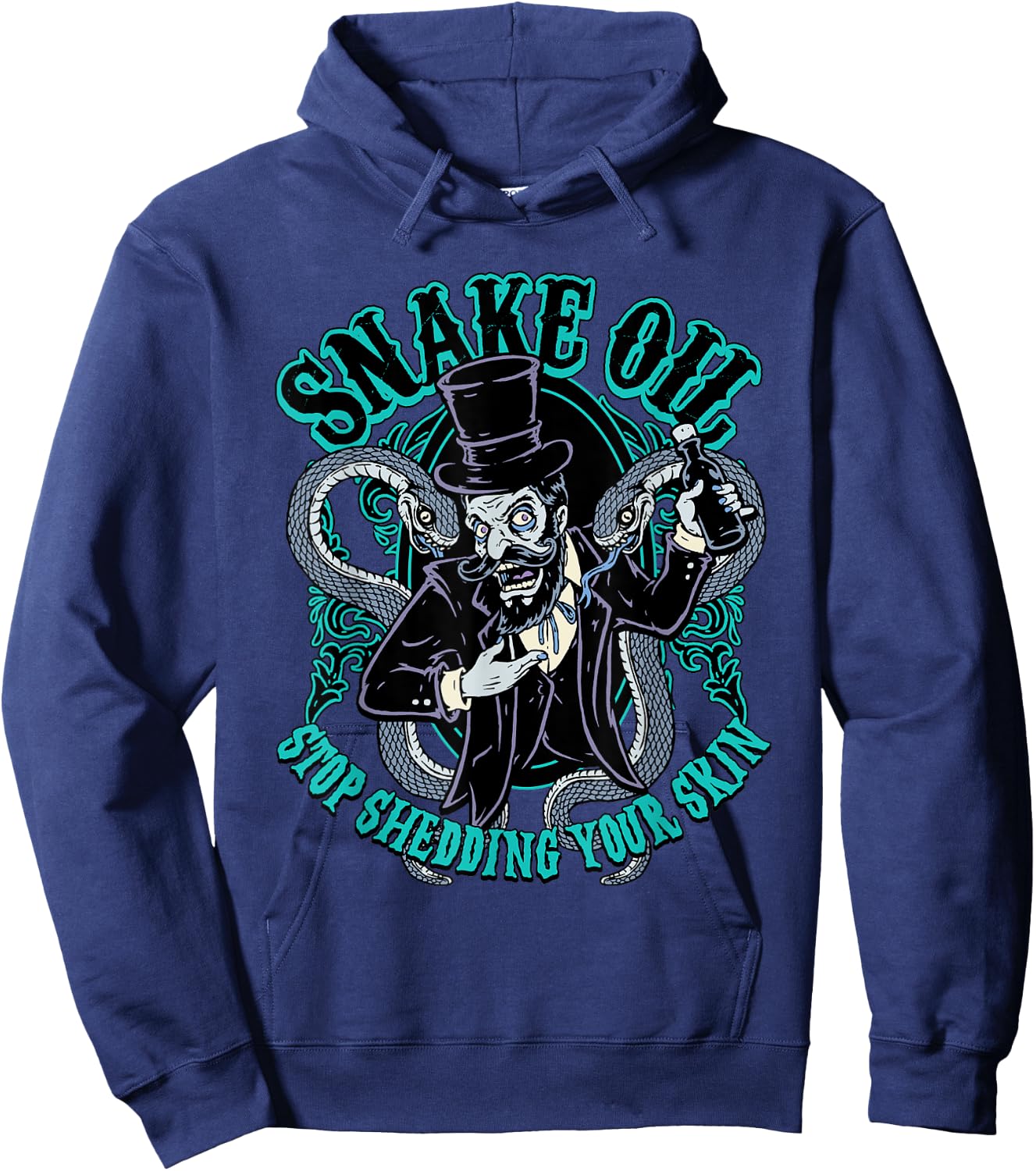 Snake Oil Salesman Viper Tonic Potions Black Magic Voodoo Hoodie - Hoodie | Navy