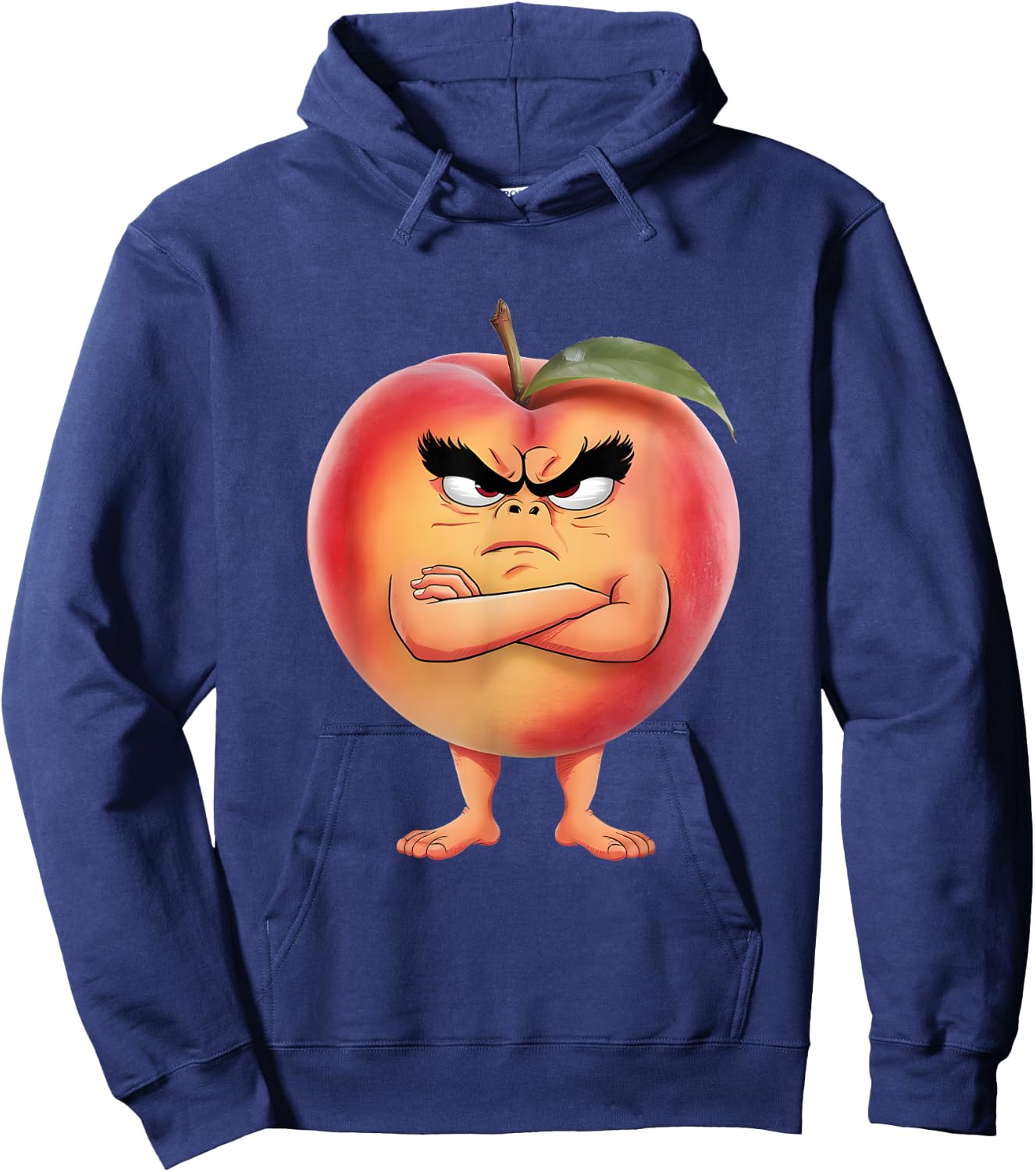 Fruits à la pêche en colère Hoodie - Hoodie | Navy