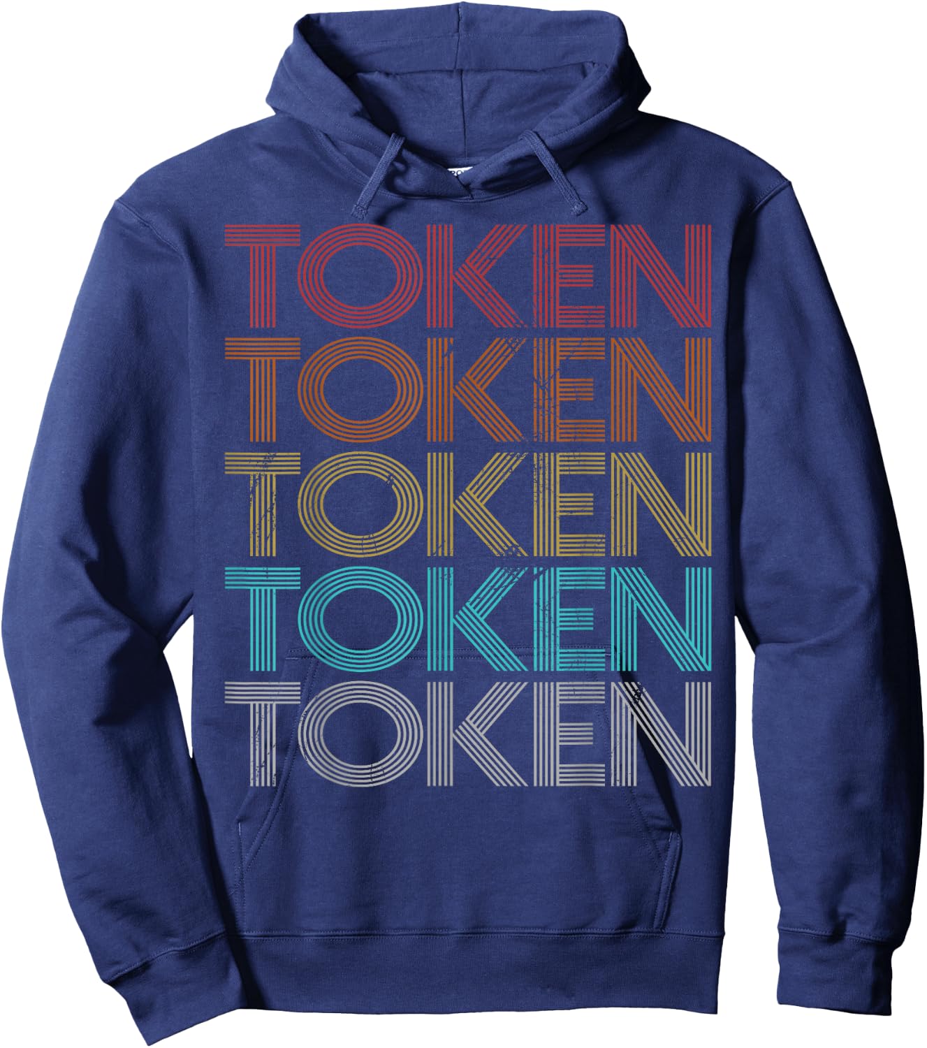 Retro Vintage Token Hoodie - Hoodie | Navy