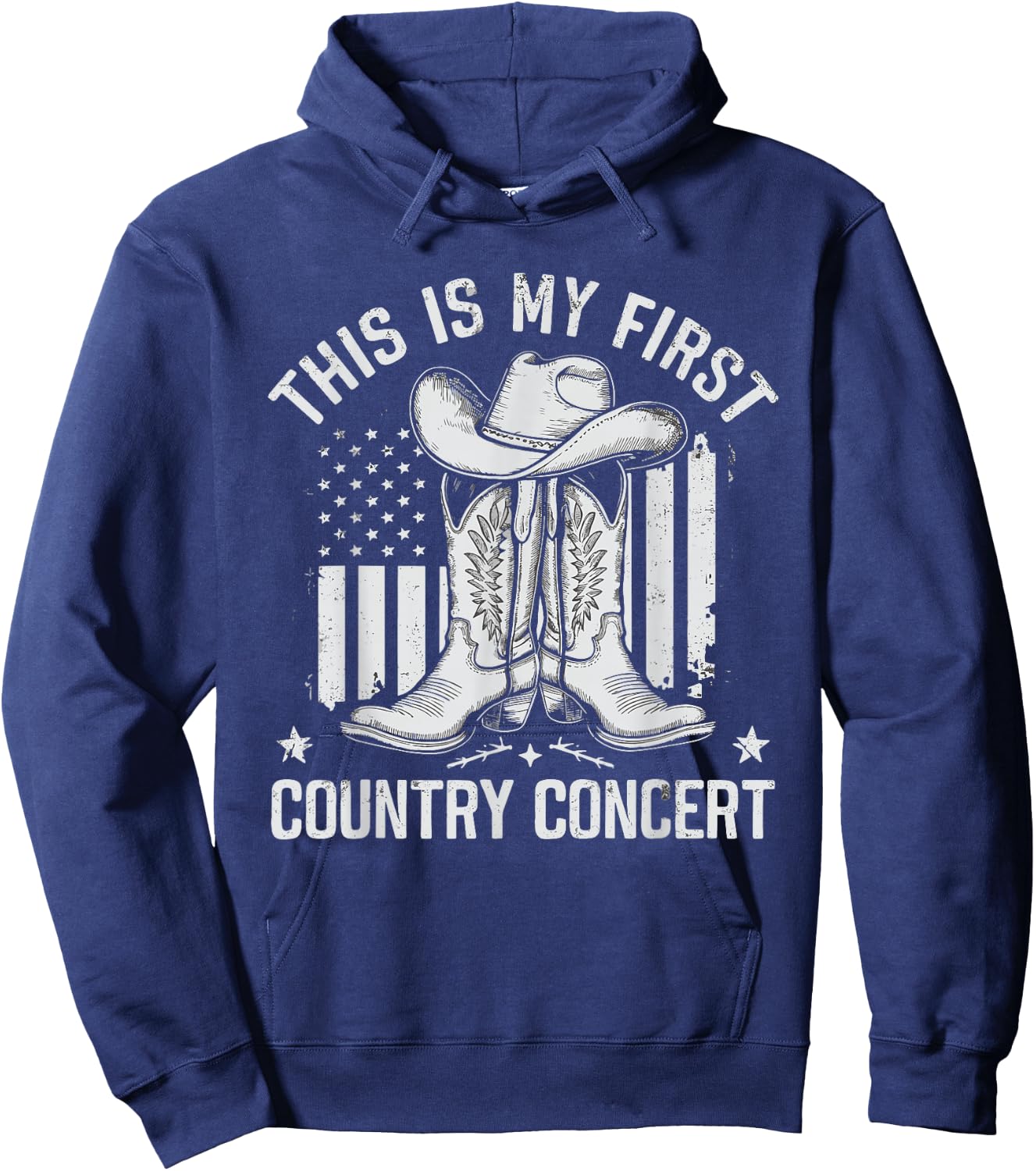 This Is My First Country Concert Hoodie - Hoodie | Navy
