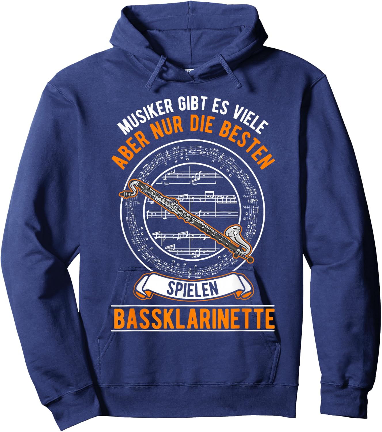 Bassklarinette Spruch Hoodie - Hoodie | Navy
