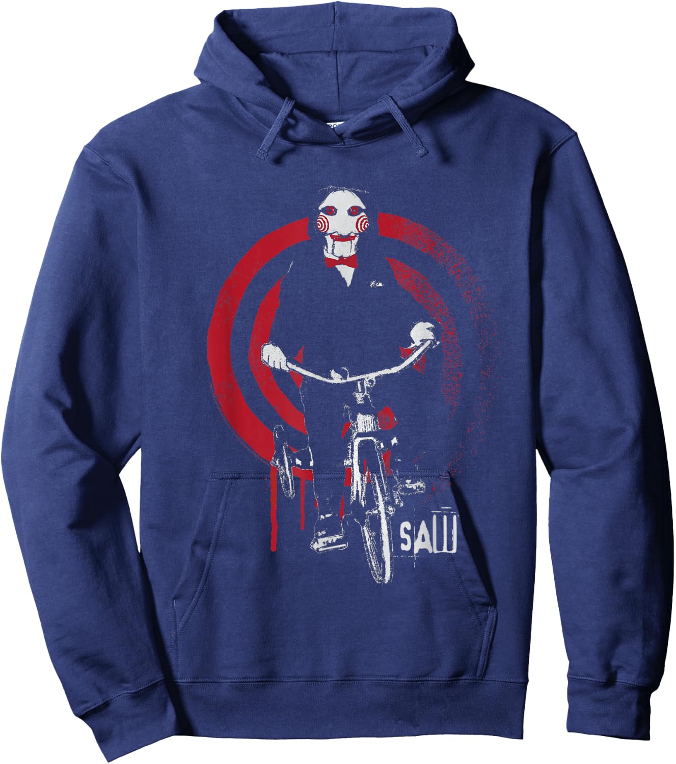 Saw Jigsaw on the Bicycle , black Hoodie - Hoodie | Navy