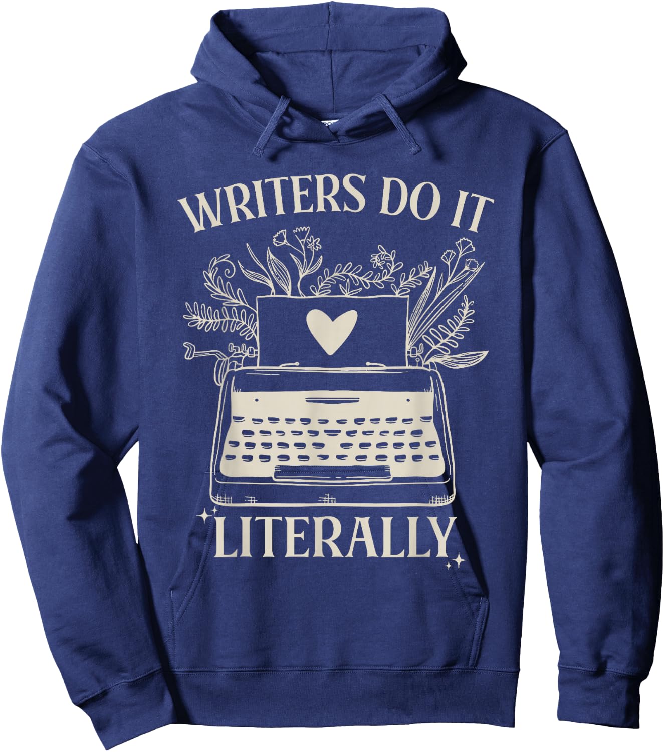 Writers Do It Literally Funny English Grammar Writing Author Hoodie - Hoodie | Navy