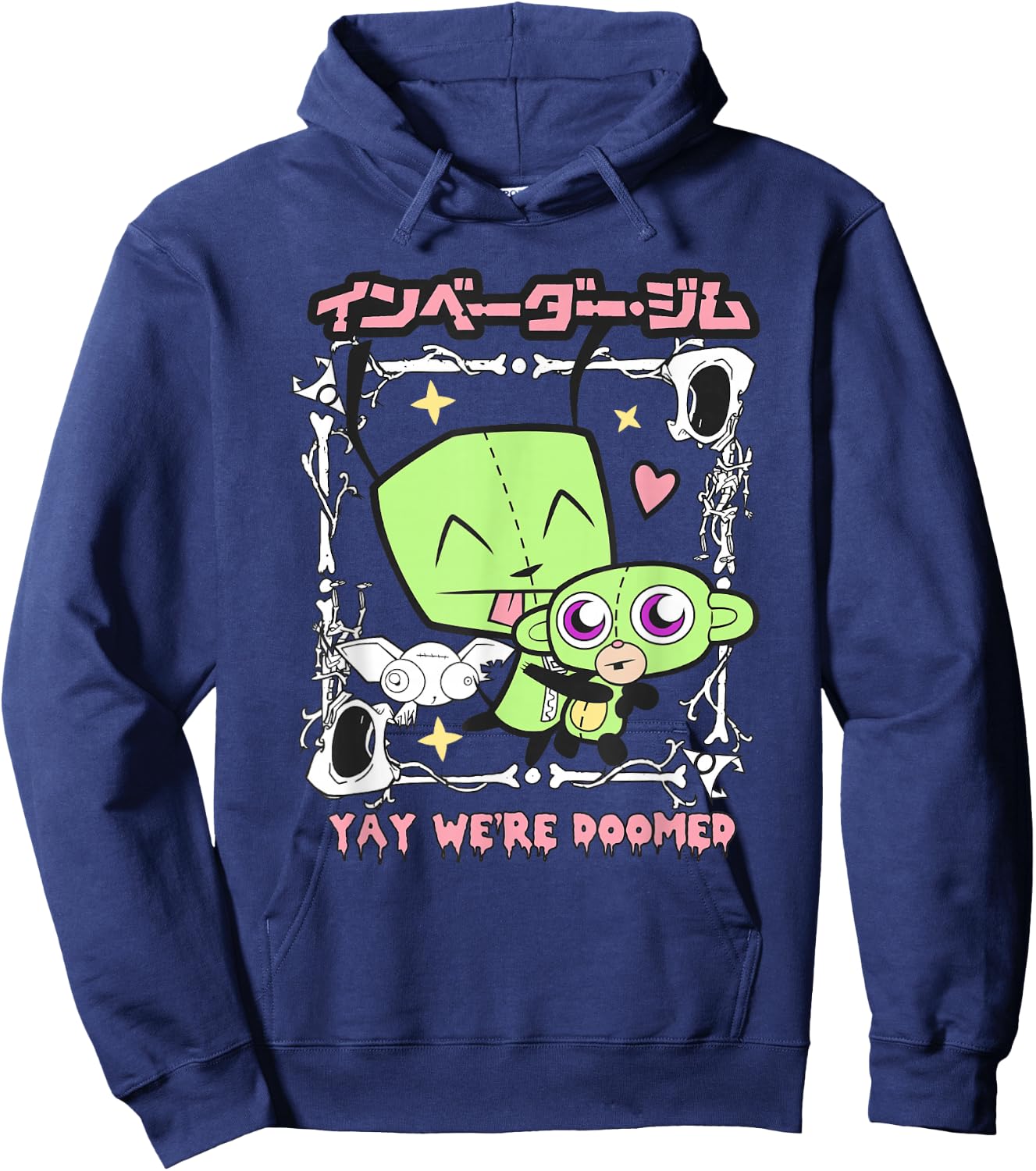 Invader Zim Gir Monkey Yay We are Doomed Hoodie - Hoodie | Navy