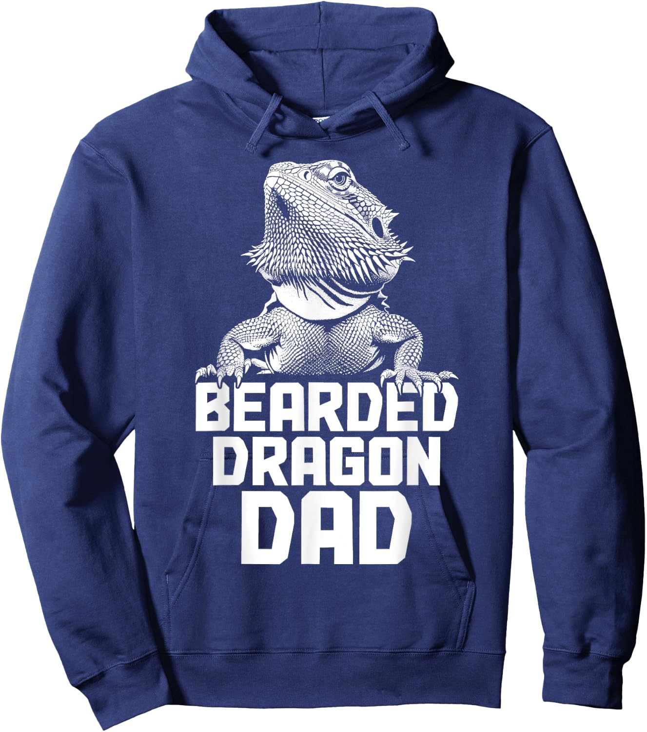 Bearded Dragon Dad Funny Reptile Hoodie - Hoodie | Navy