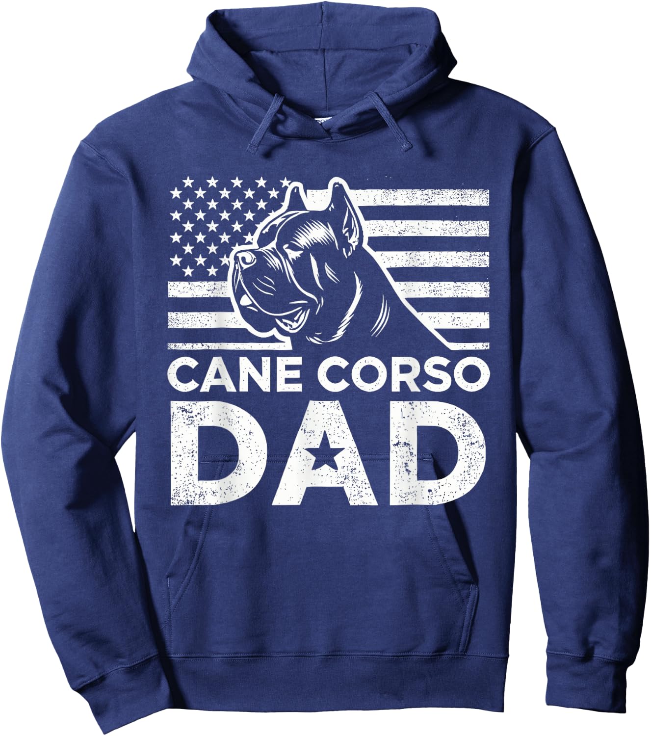 Italian Dog Cane Corso Mastiff Owner Dog Breed Patriotic Hoodie - Hoodie | Navy