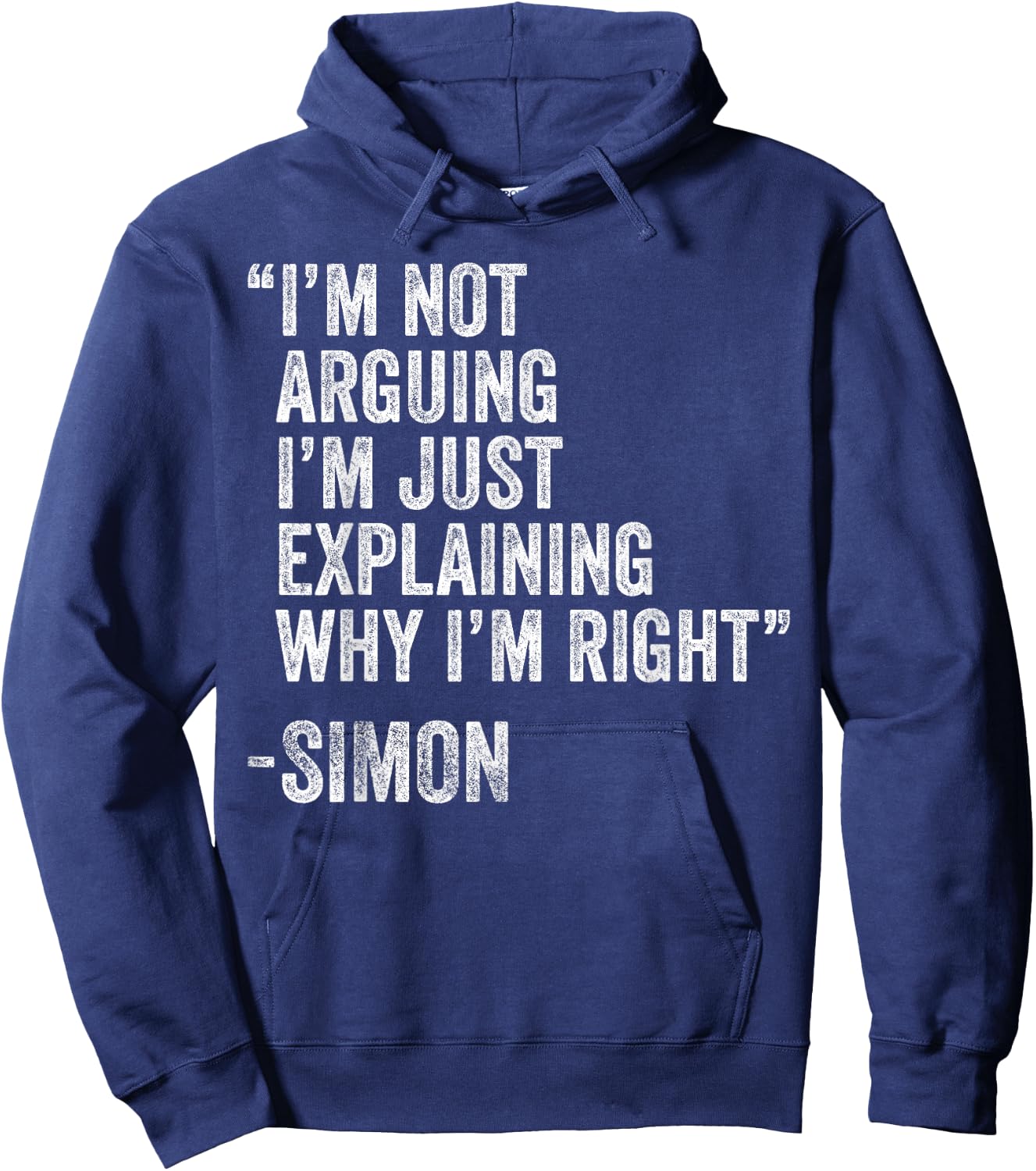 Simon Quote Funny Birthday Custom Name Idea Engineer Hoodie - Hoodie | Navy