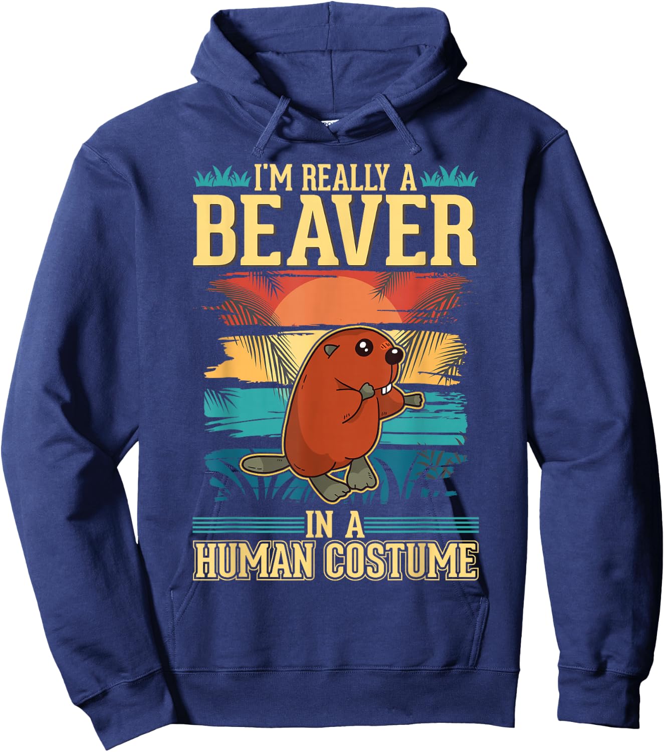 Beaver Costume Halloween Beaver Dam Hoodie - Hoodie | Navy