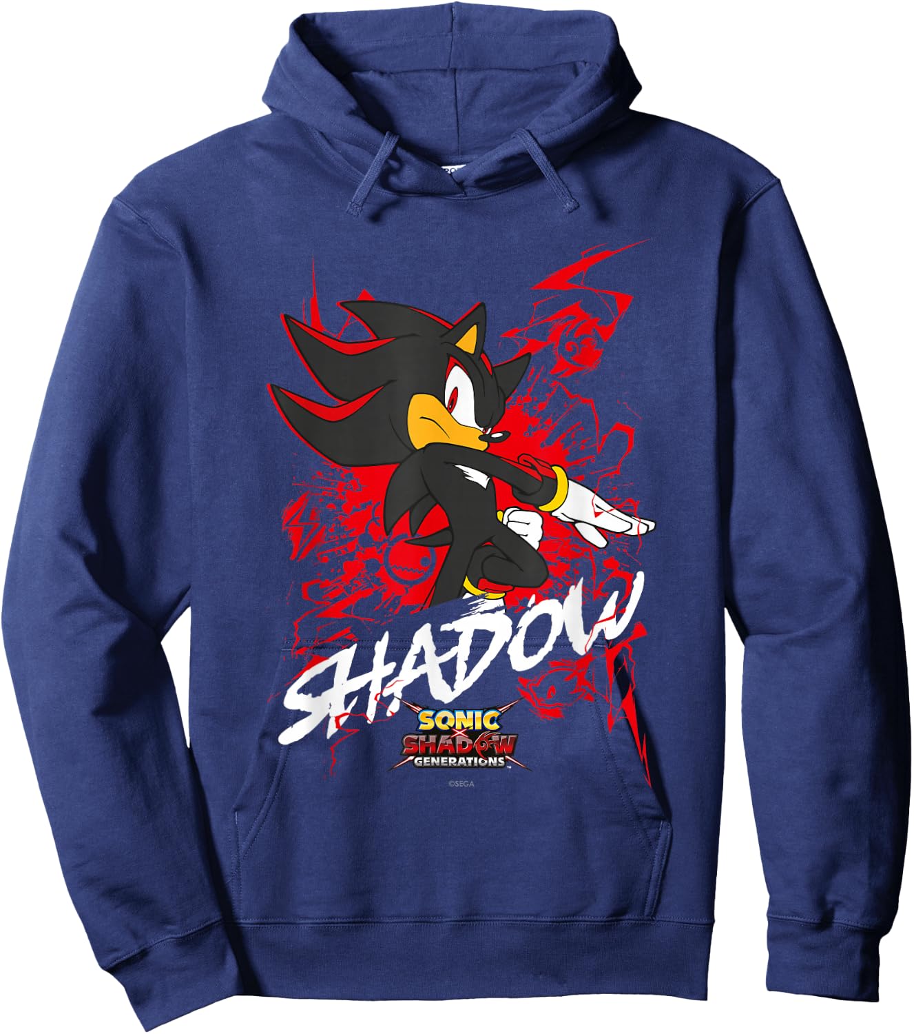 Sonic the Hedgehog, Sonic X Shadow Generations Shadow , black Hoodie - Hoodie | Navy