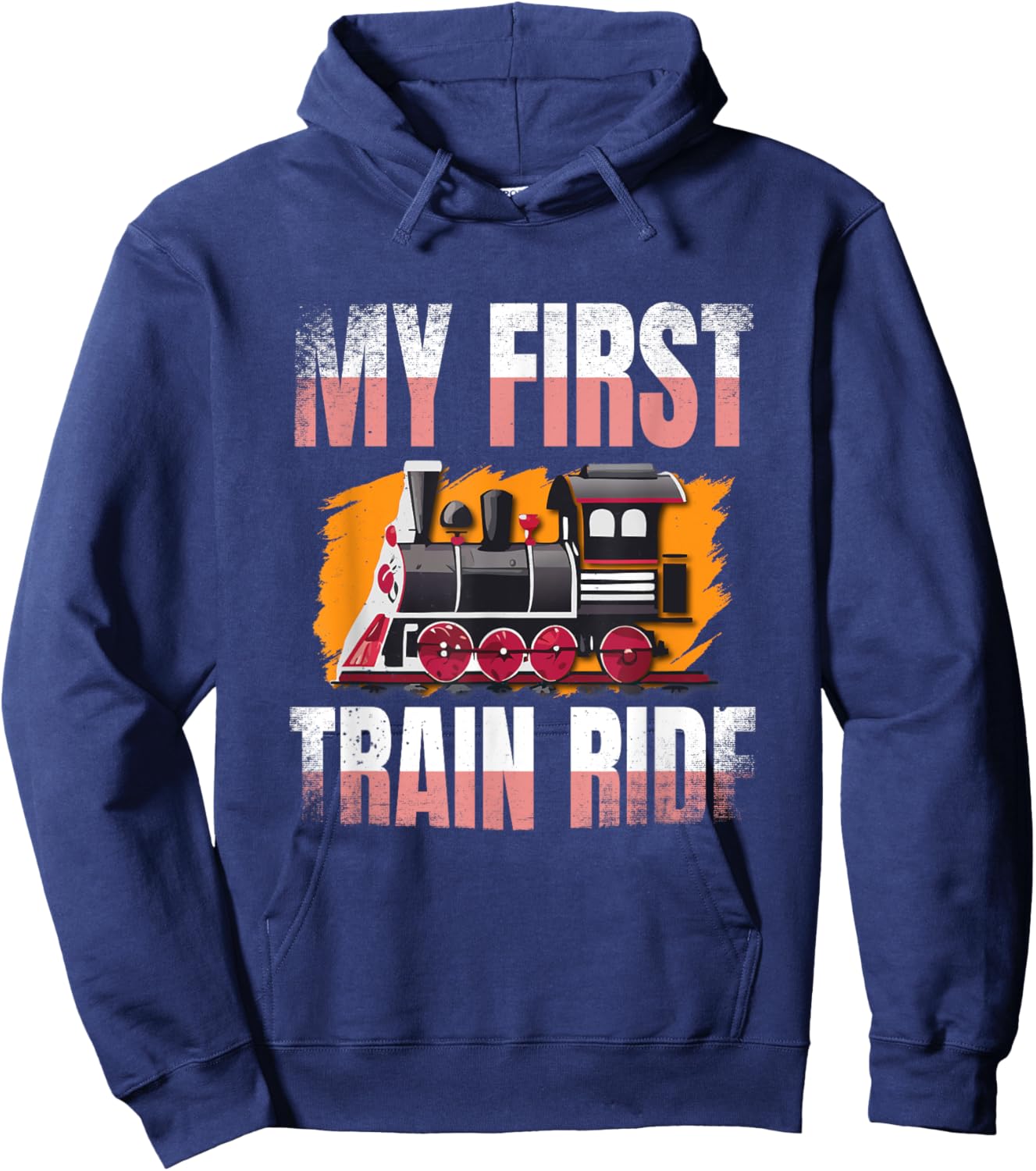 My first train ride my 1st ride - Kids Train Ride Lovers Hoodie - Hoodie | Navy