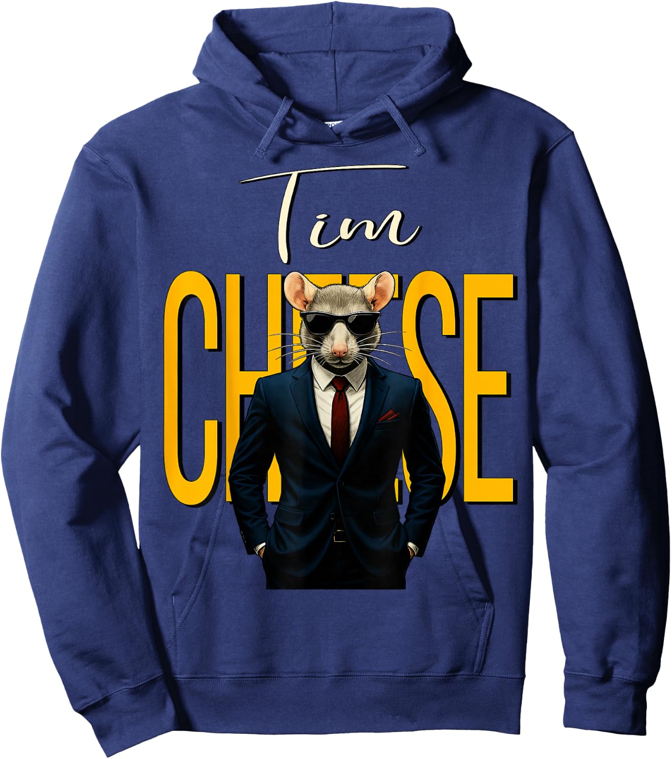 Tim Cheese - Funny Mouse Secret Agent Brainrot Kids Gaming Hoodie - Hoodie | Navy