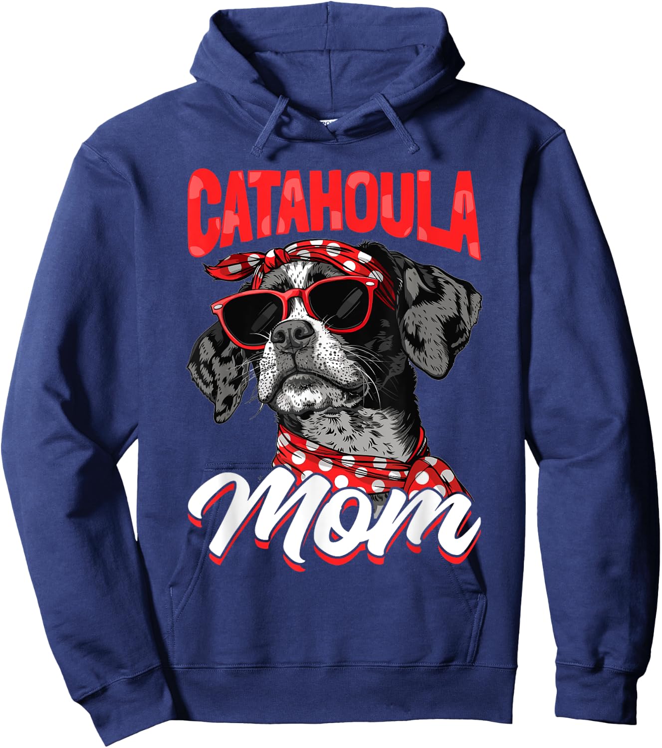 Catahoula Leopard Dog Dog Breed Catahoula Mom Men Women Girls Kids Hoodie - Hoodie | Navy