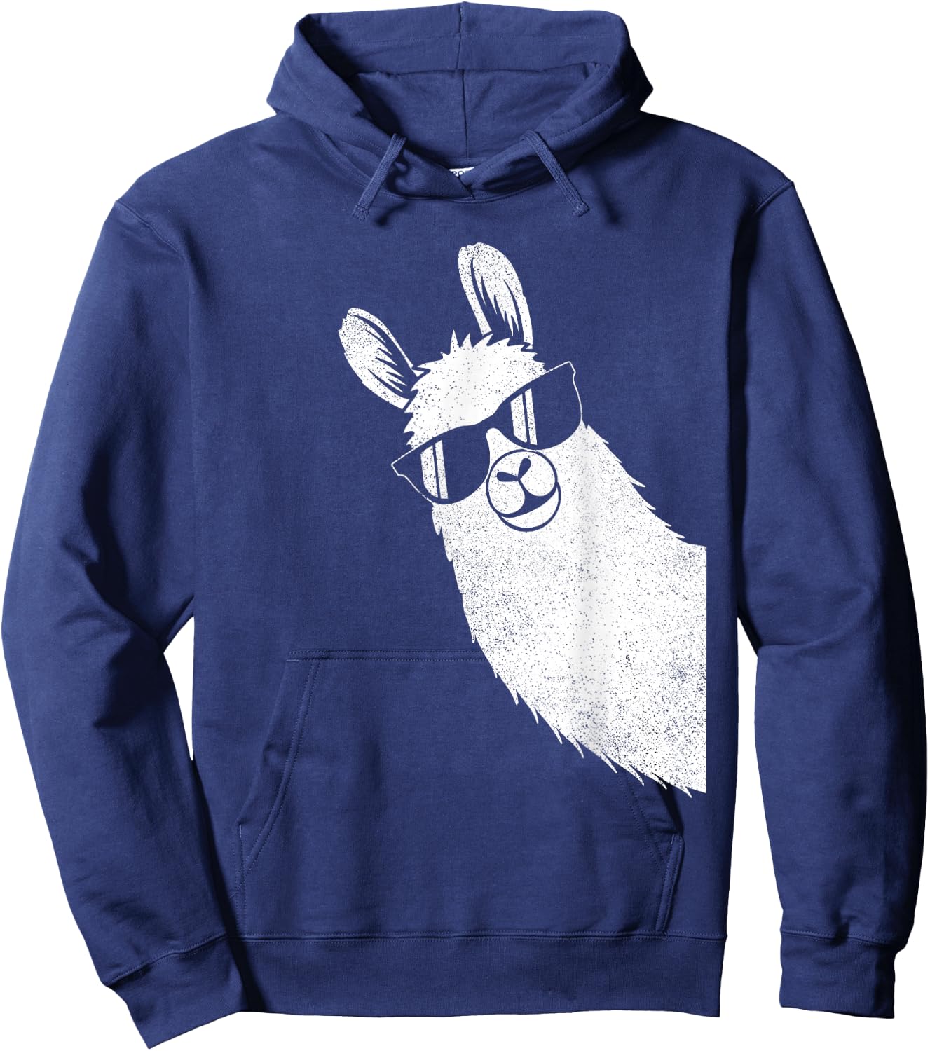 Llama With Sunglasses - Zookeeper Zoologist Wildlife Hoodie - Hoodie | Navy