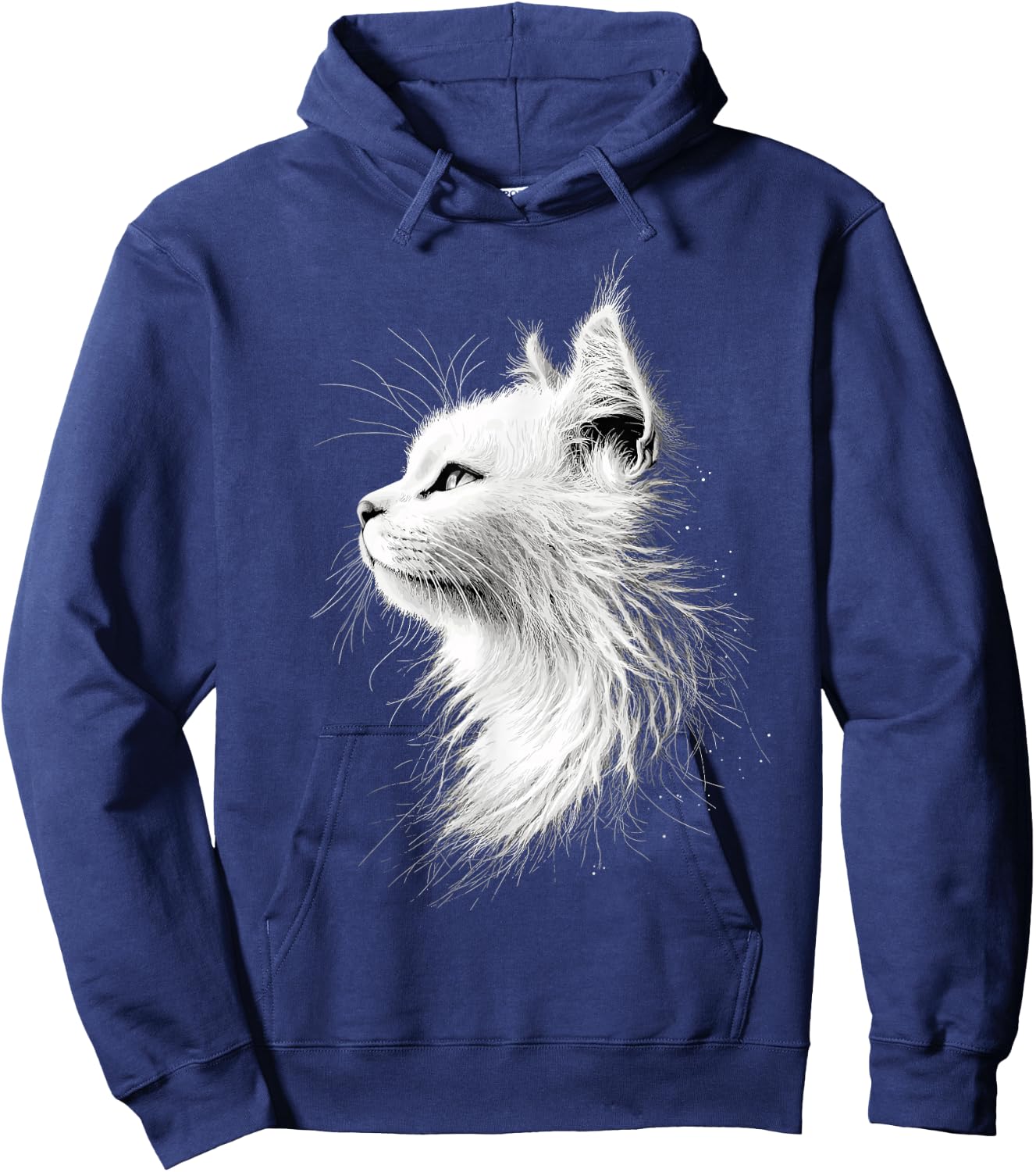 Angora Cat White Turkish Angora Cat Cute Angora Cats Hoodie - Hoodie | Navy