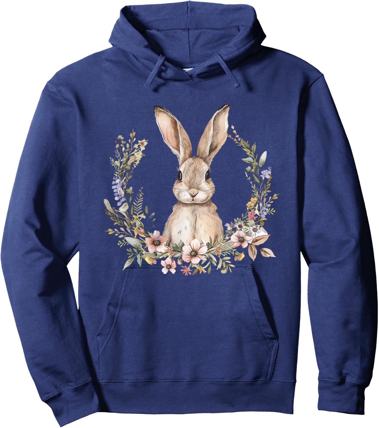 Bunny Lover Graphic Design Rabbit Owner , Black, S Hoodie - Hoodie | Navy