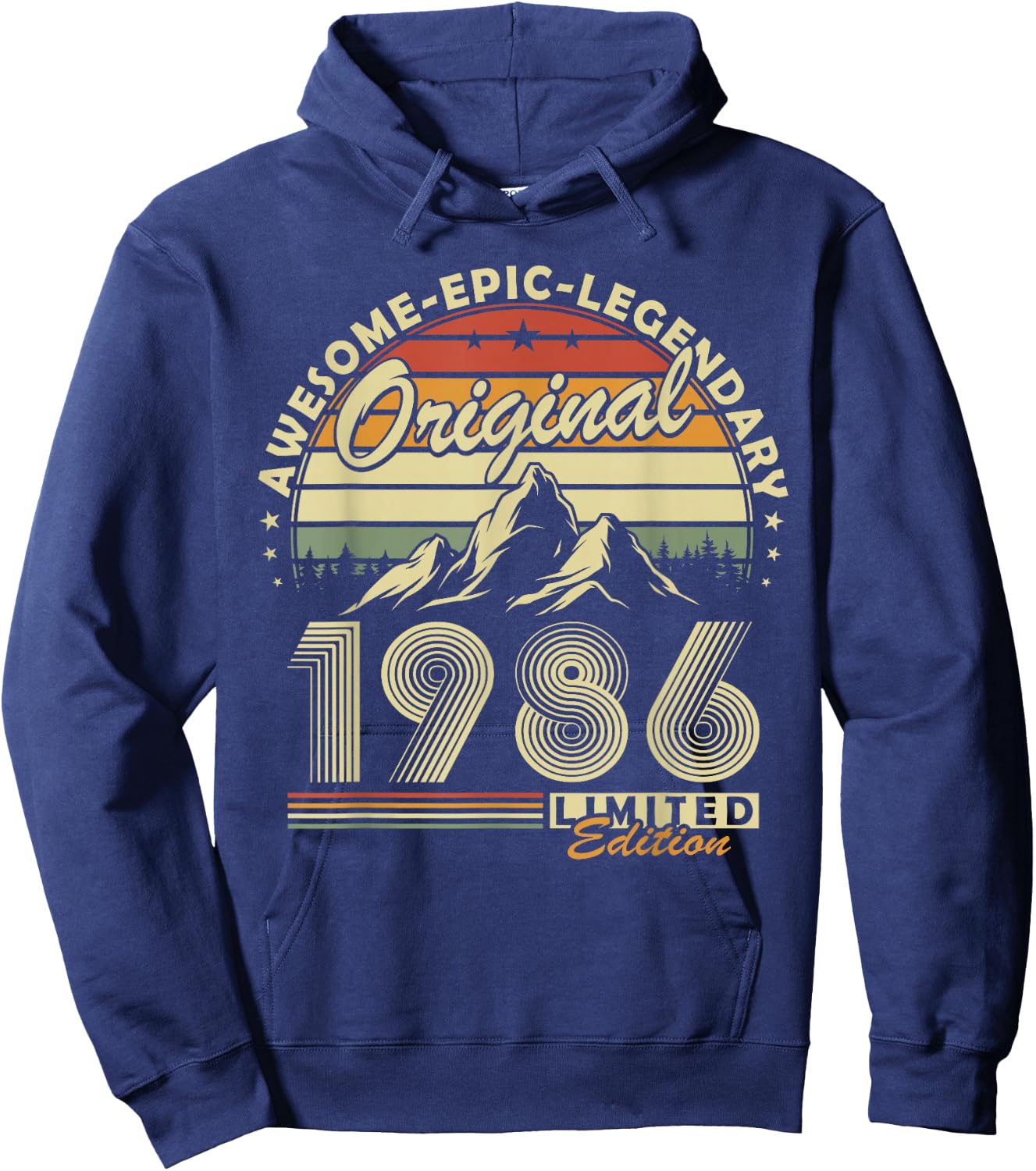 Original 1986 Anniversaire 40 Ans Cadeau pour Hommes Femmes Hoodie - Hoodie | Navy
