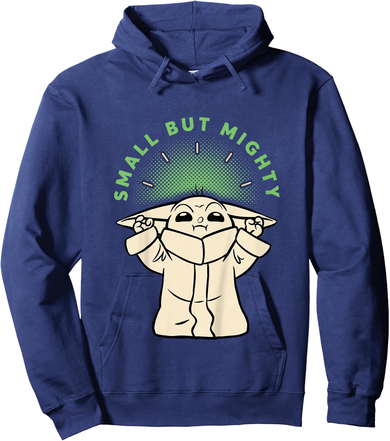 Kids The Mandalorian Small But Mighty Grogu Hoodie - Hoodie | Navy