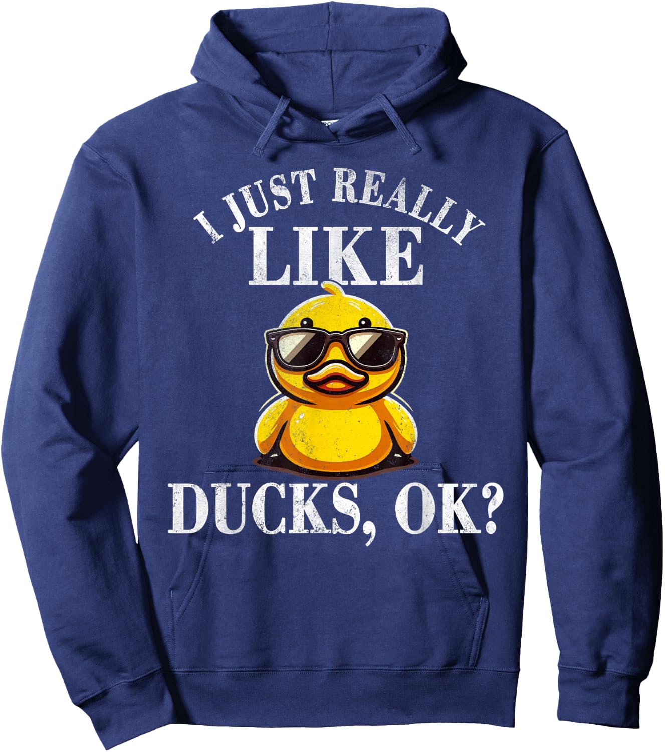 I Just Really Like Ducks Ok Shirt Cute Boys Kids Rubber Duck Hoodie - Hoodie | Navy