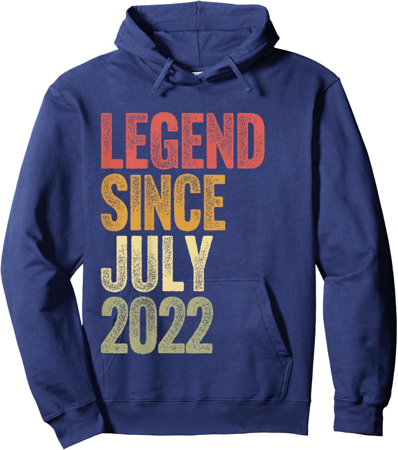 4 Year Old Legend Since July 2022 Retro 4th Birthday Hoodie - Hoodie | Navy
