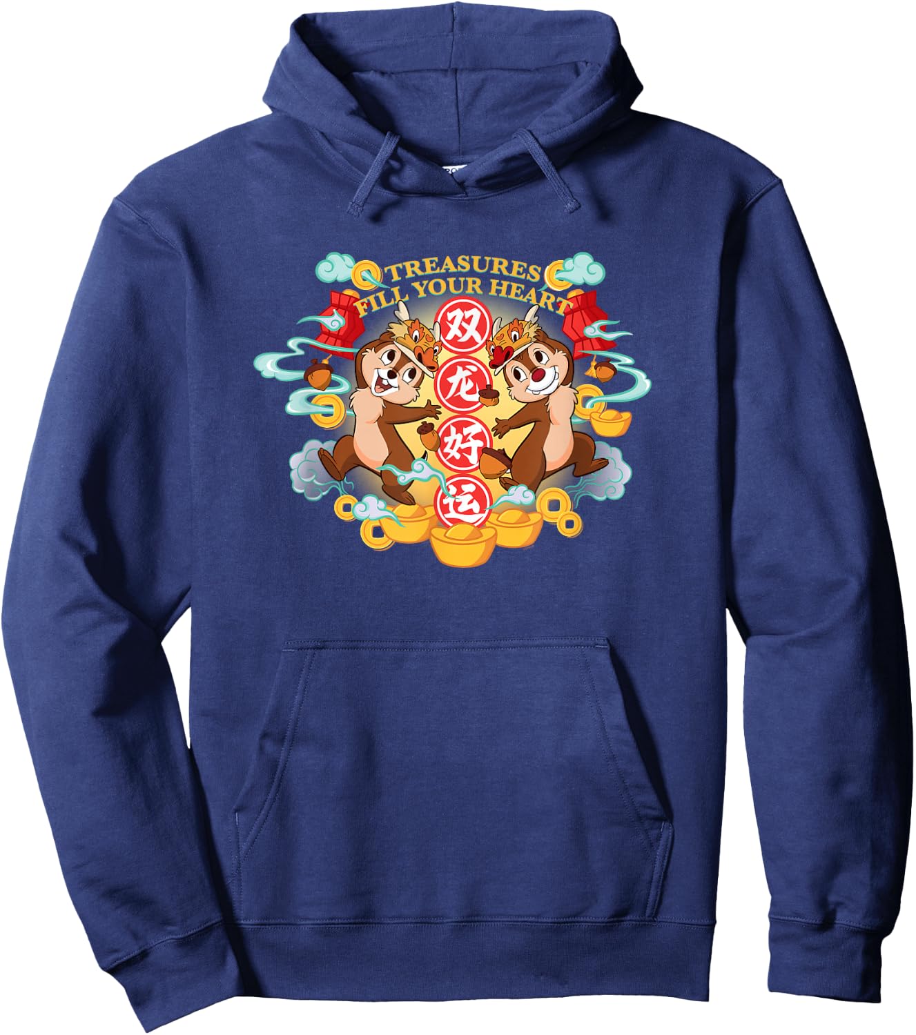 Disney Chip ‘n’ Dale 2024 Lunar New Year Dragon Treasures Hoodie - Hoodie | Navy