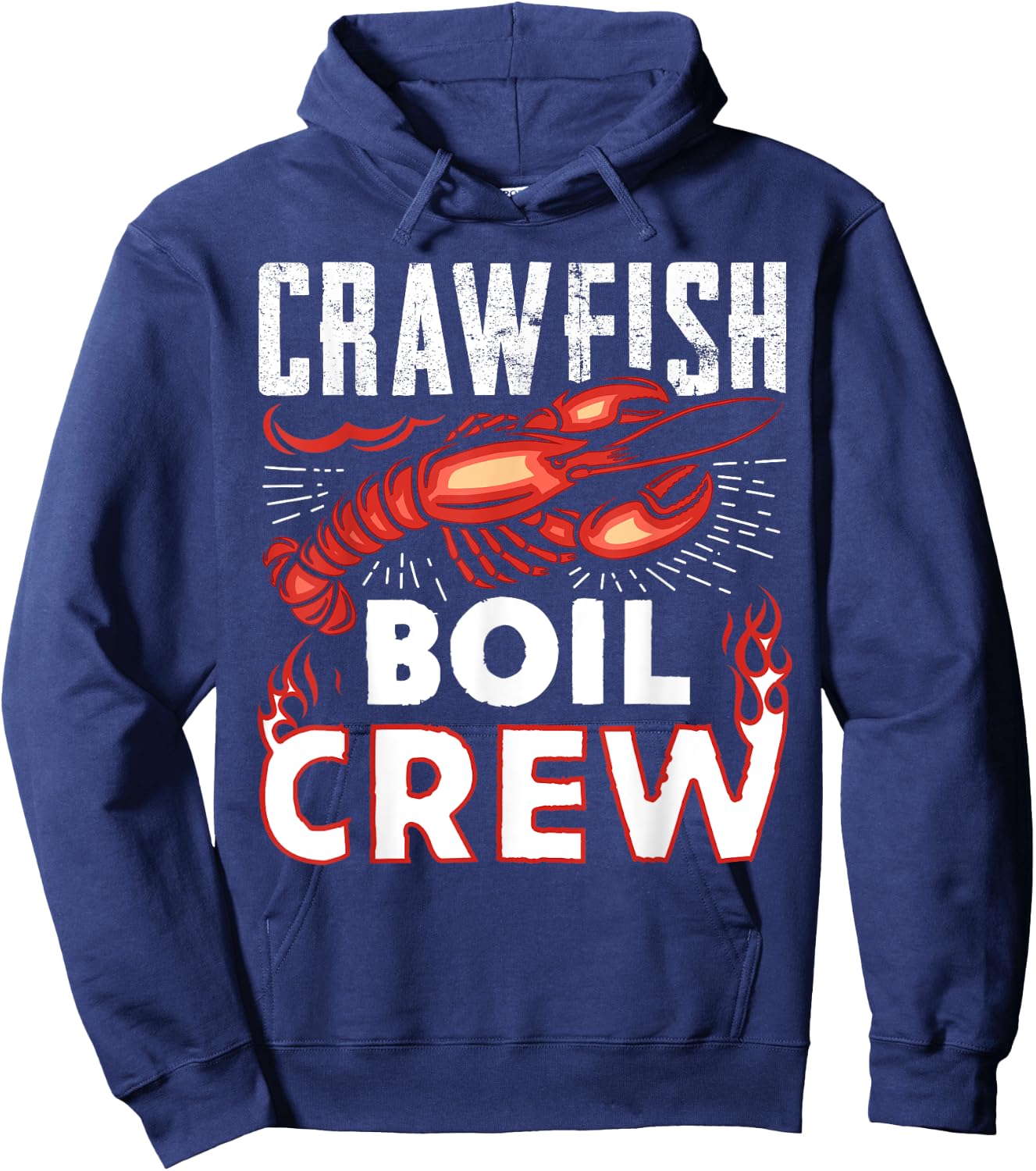 Crawfish Boil Crew Funny Crawfish Lover Gift Hoodie - Hoodie | Navy