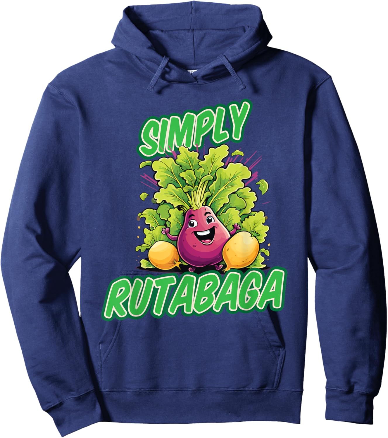 Rutabaga Fan Vegetarian Fun Kohlrabi Costume Hoodie - Hoodie | Navy