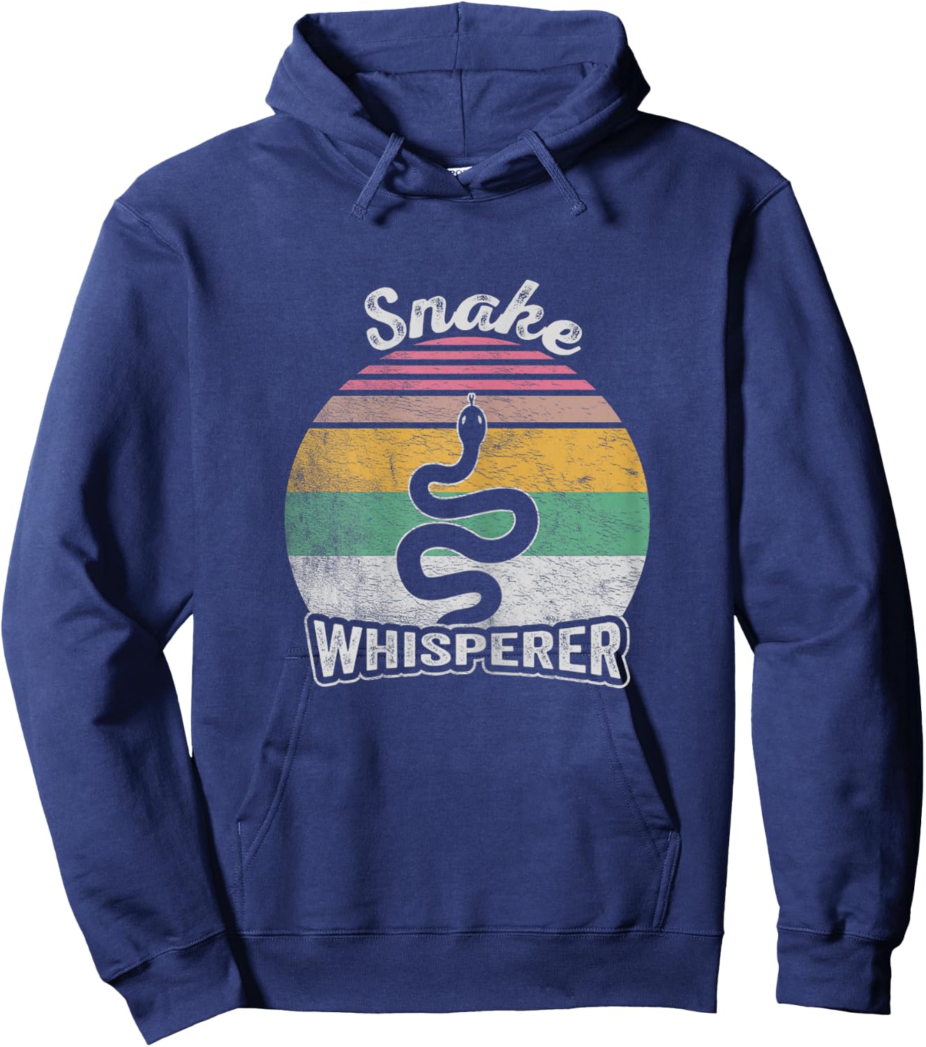 Retro Vintage Snake Whisperer Snake Lover Funny Snake Hoodie - Hoodie | Navy