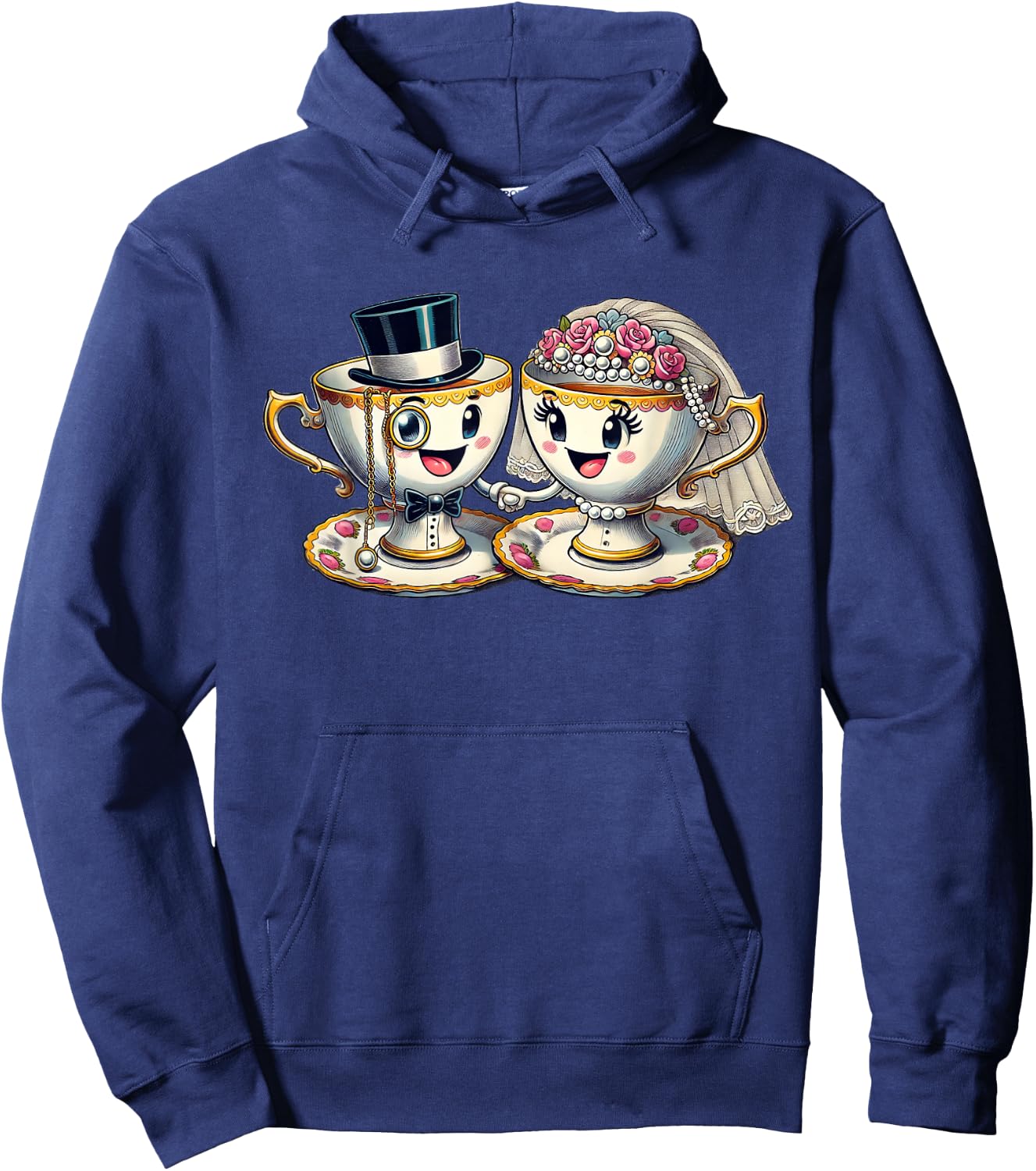 Porzellanhochzeit | Lustiges Porzellanhochzeit Geschenk Hoodie - Hoodie | Navy