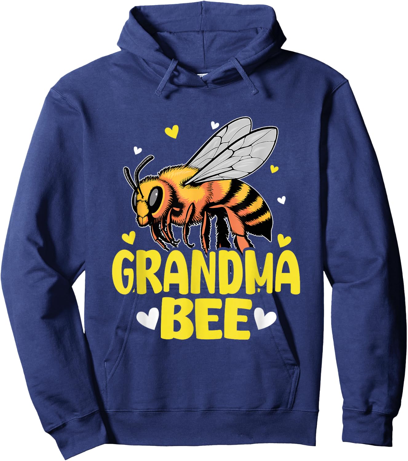 Grandma Bee Cute Beekeeping Birthday Party Matching Family Hoodie - Hoodie | Navy