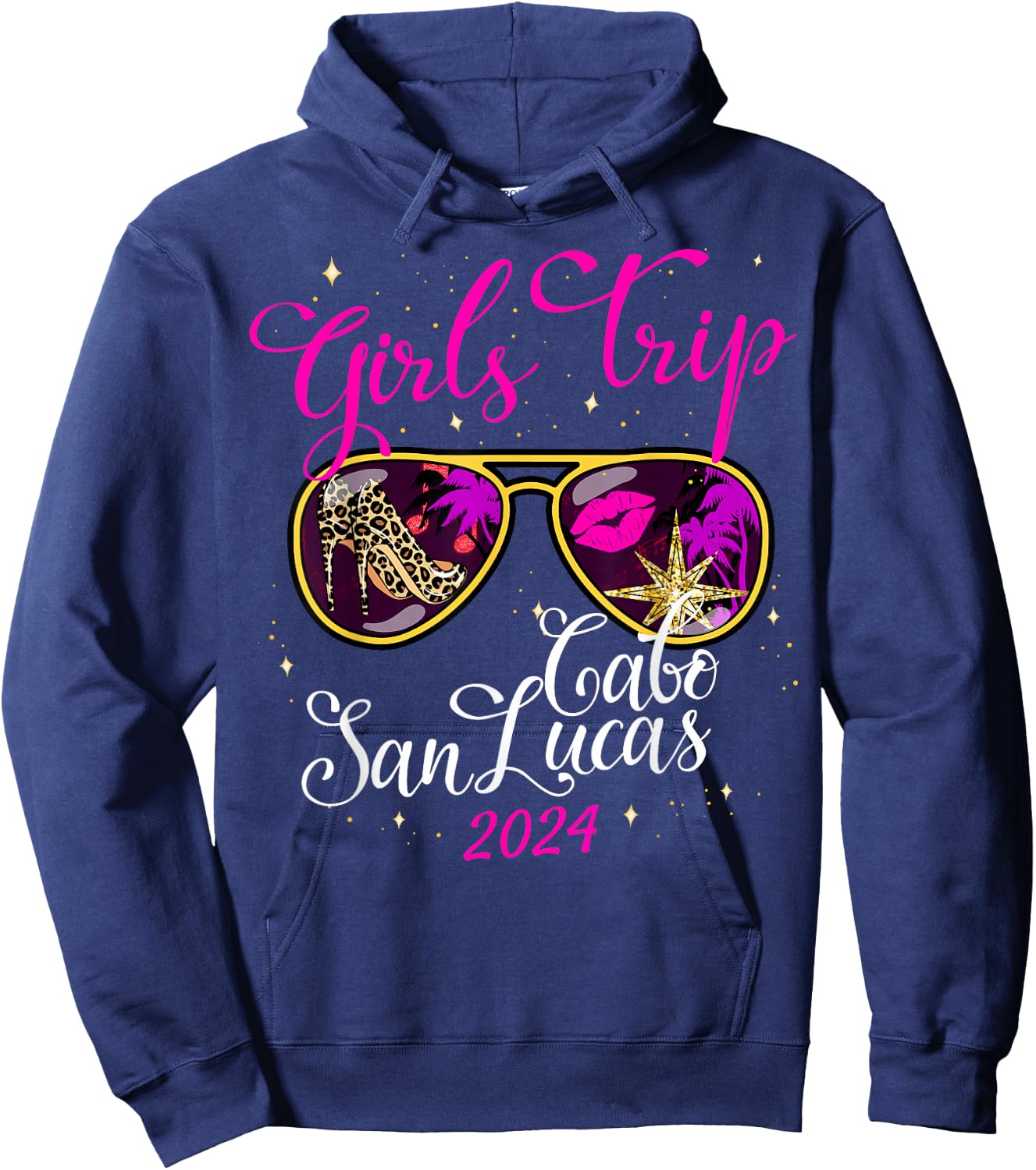 Girls Trip Cabo San Lucas 2024 Weekend Birthday Squad Hoodie - Hoodie | Navy