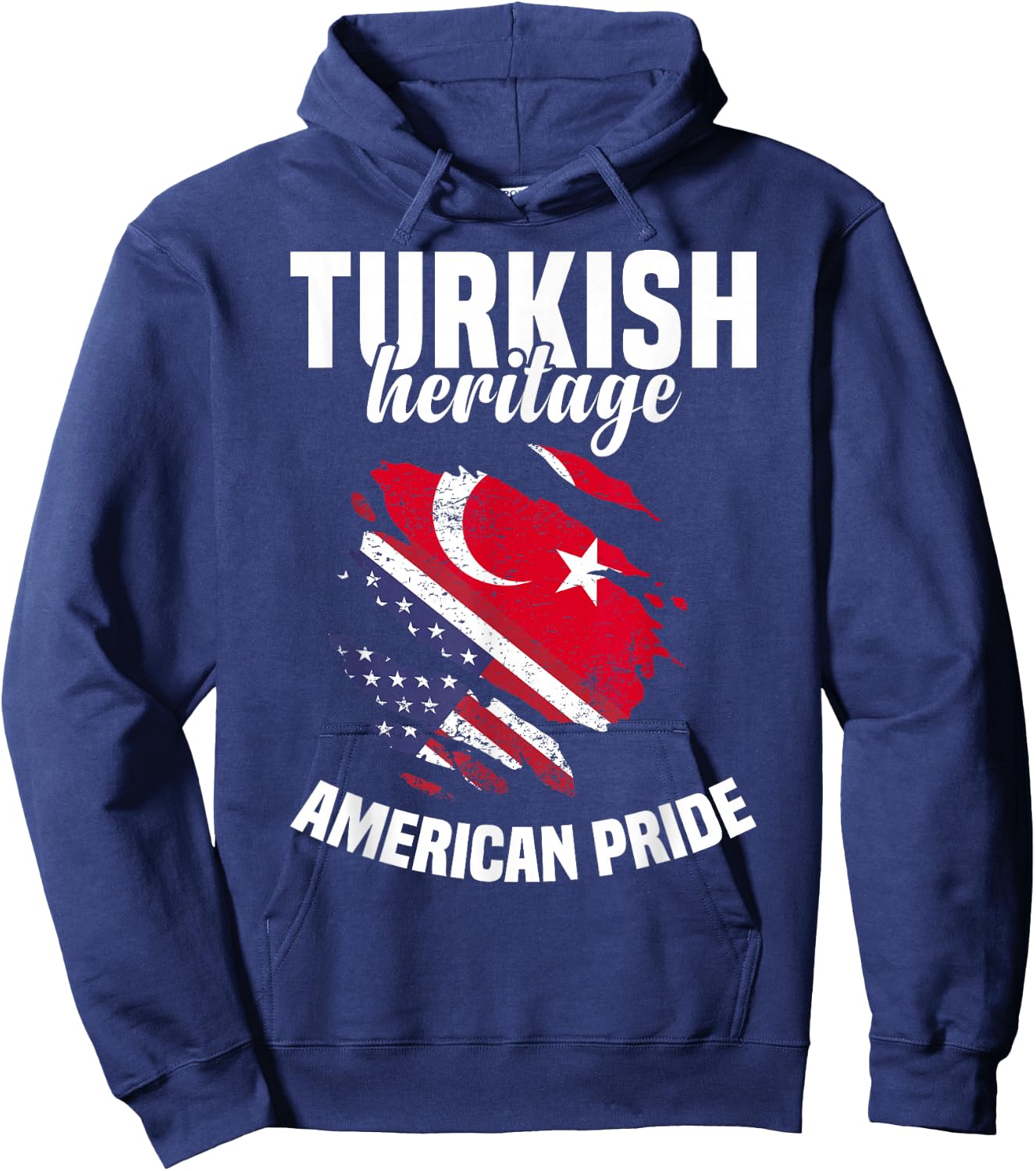 Turkey Flag Outfit American Flags US Uniform Turkish Hoodie - Hoodie | Navy
