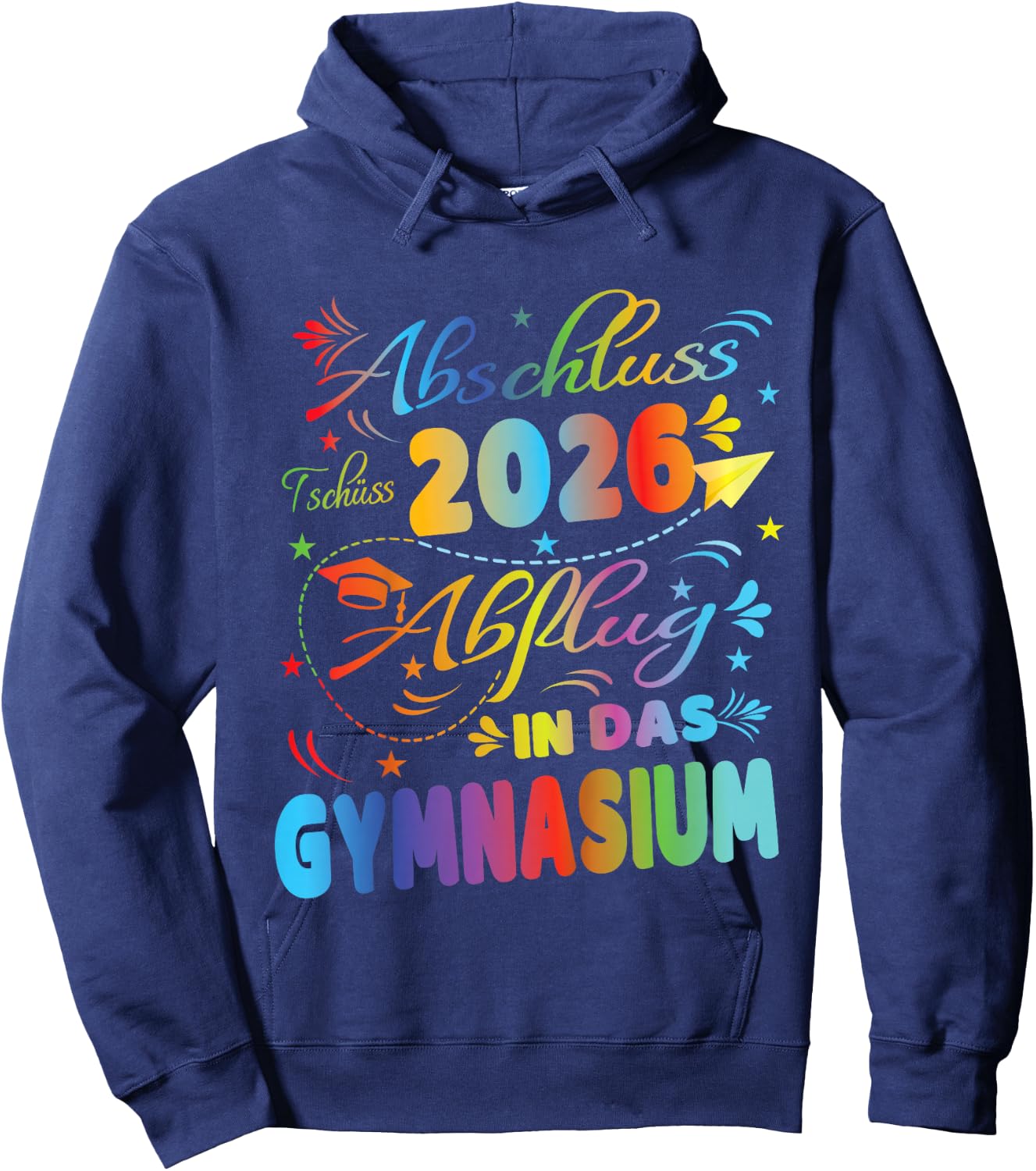 Schulkind Abschluss Grundschule 2026 Einschulung Gymnasium Hoodie - Hoodie | Navy