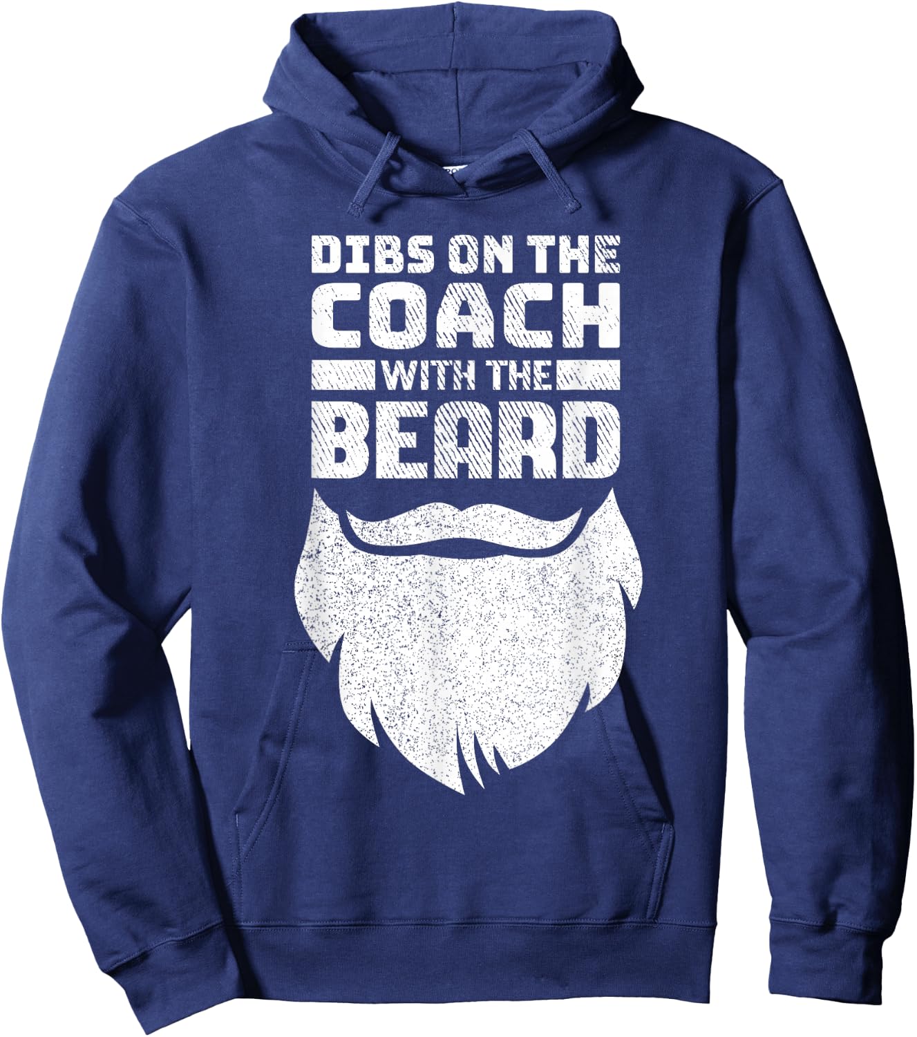 Dibs On The Coach With The Beard Baseball Coach's Wife Hoodie - Hoodie | Navy