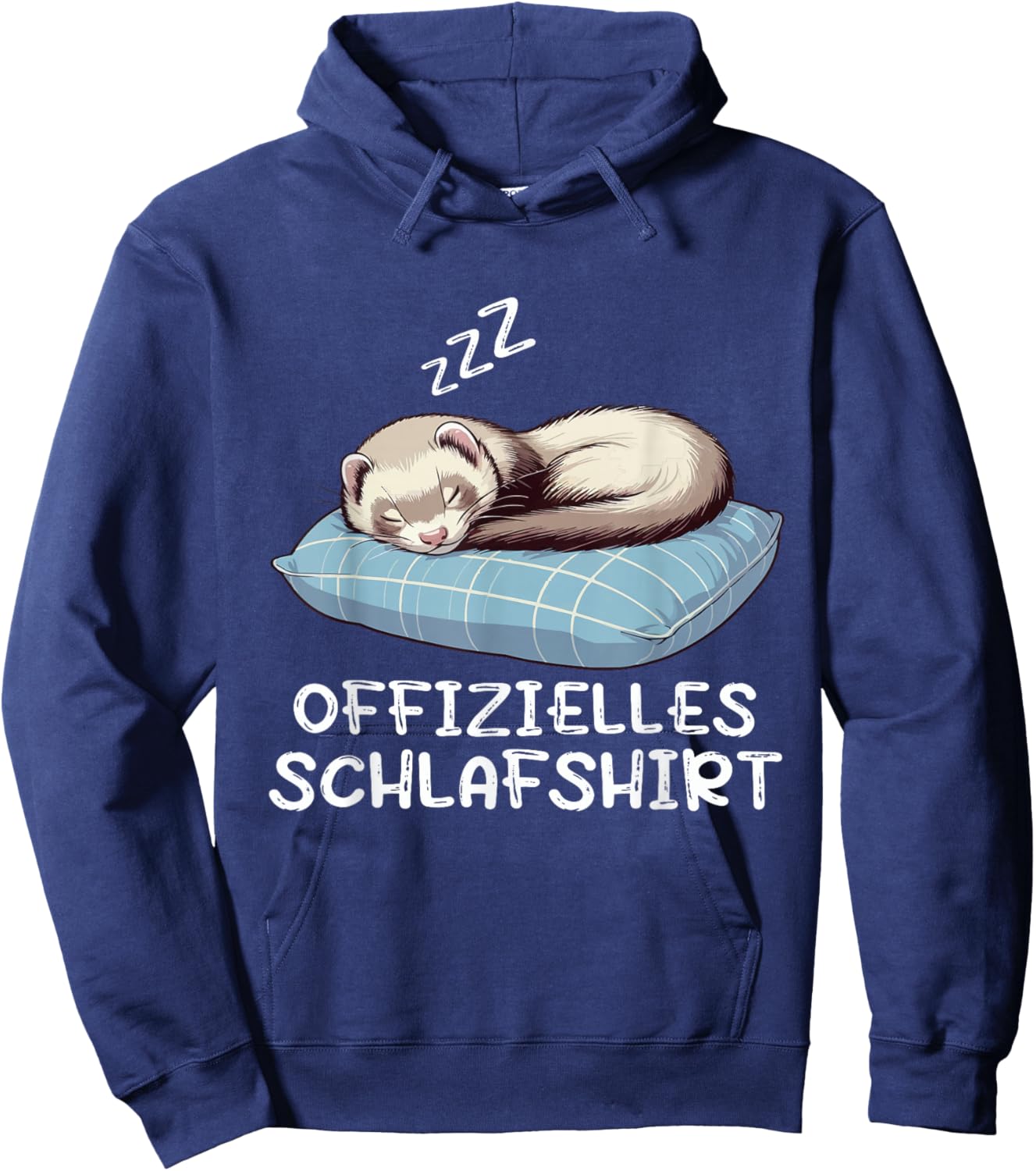 Official Sleep Shirt Ferret Ferret Owner , black Hoodie - Hoodie | Navy
