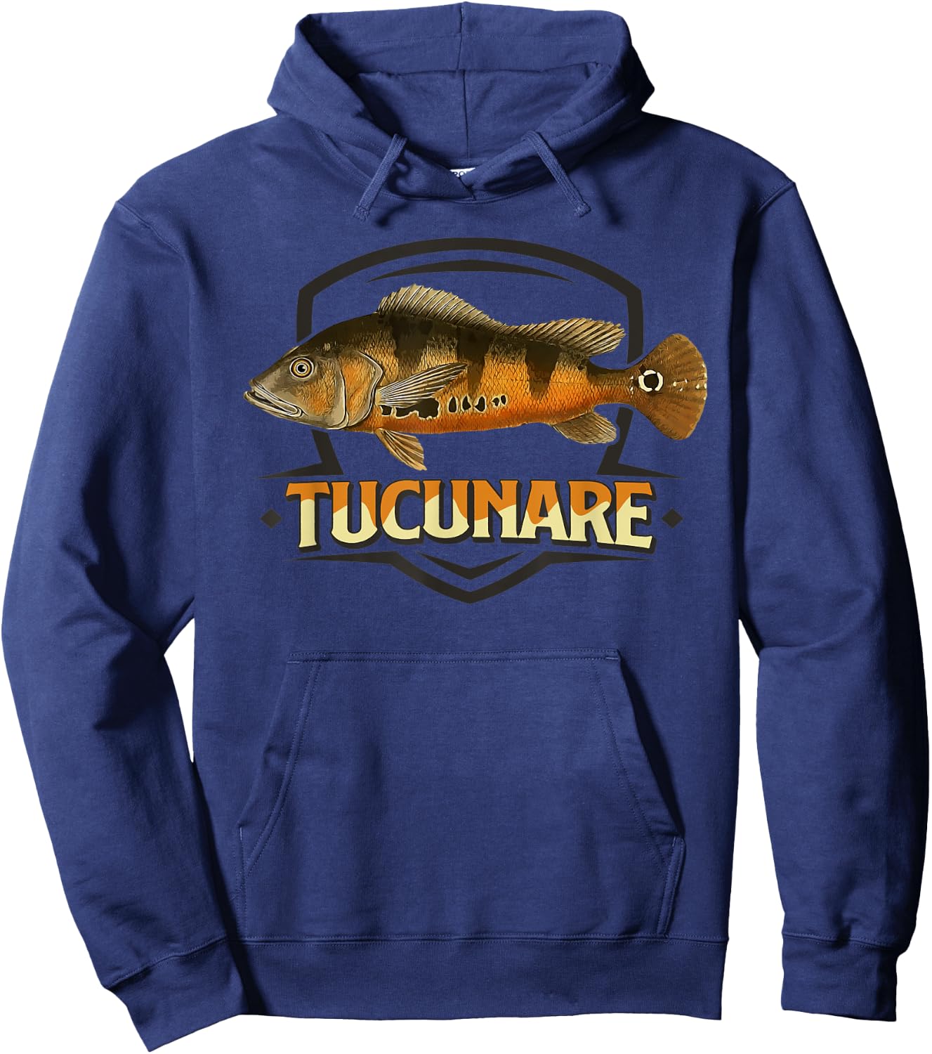 Tucunare Peacock Bass Pavon Monsterfish Cichlid Fish Hoodie - Hoodie | Navy