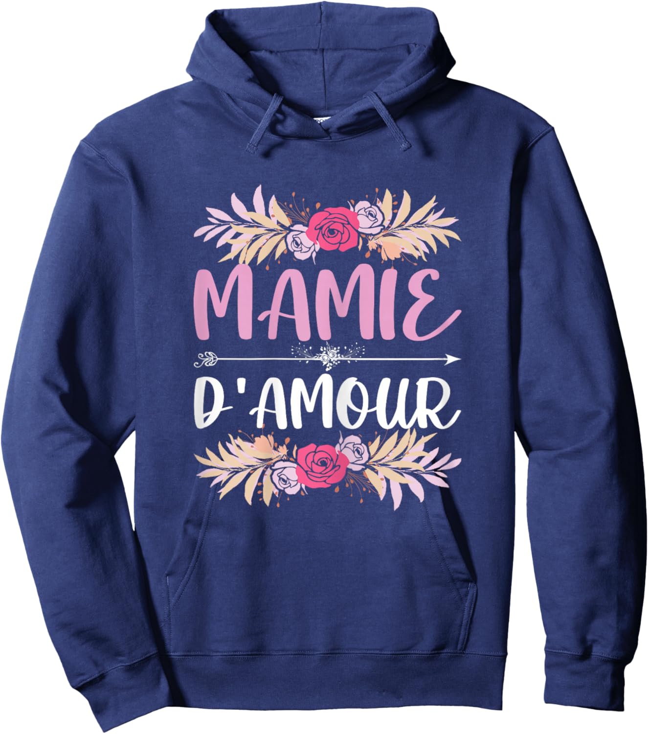 Granny Of Love Grandma Day , Black, Female X-Small Hoodie - Hoodie | Navy