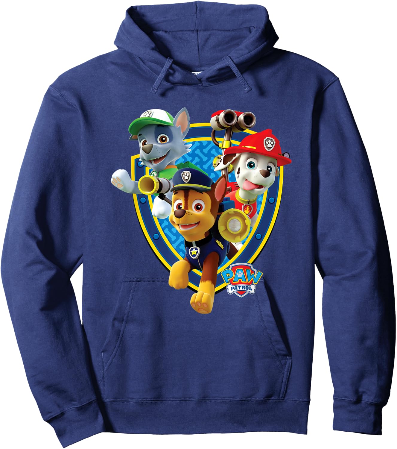 Badge With Chase, Rocky, & Marshall Hoodie - Hoodie | Navy