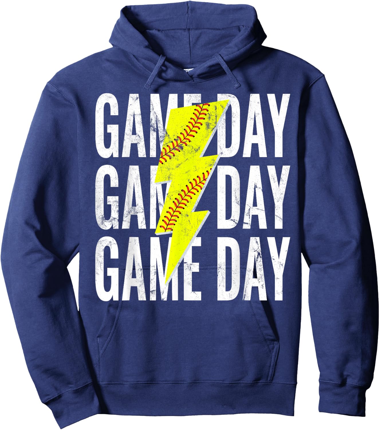 Women's Softball Mom Leopard Game Day Mother's Day Hoodie - Hoodie | Navy