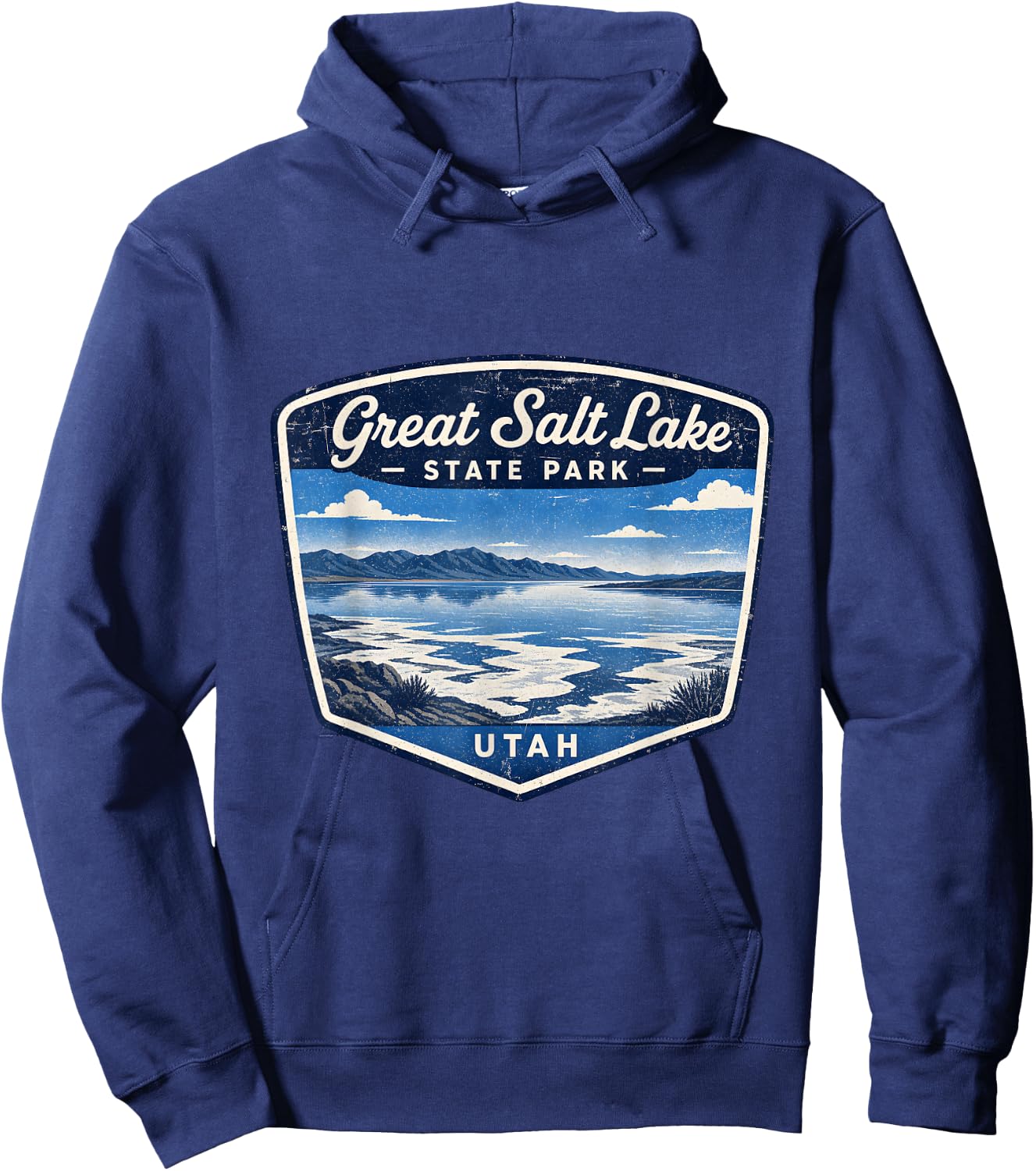 Great Salt Lake State Park Utah Outdoor Nature Travel Hoodie - Hoodie | Navy