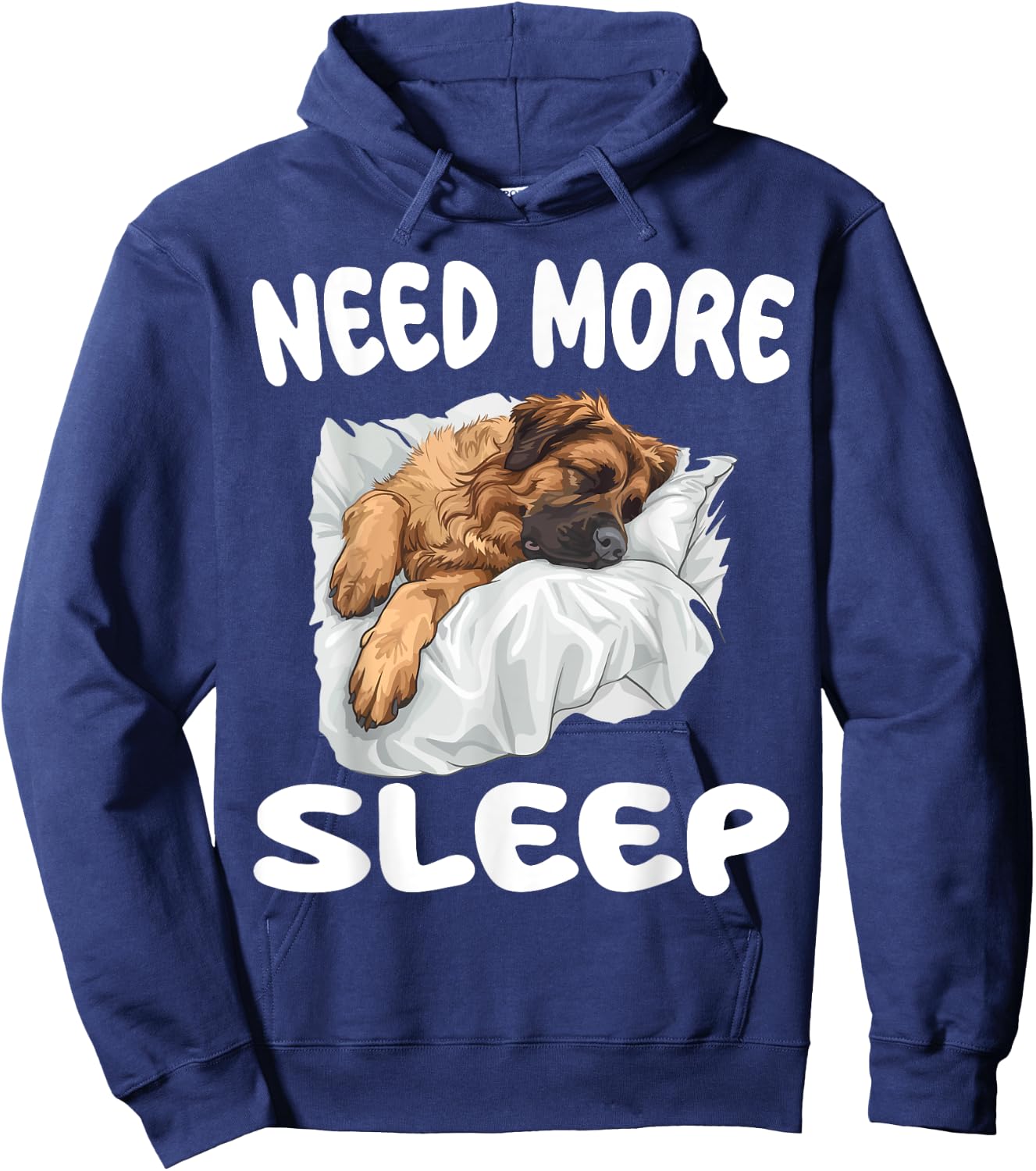 Cute Leonberger Need More Sleep Pyjamas Chemise de nuit Hoodie - Hoodie | Navy