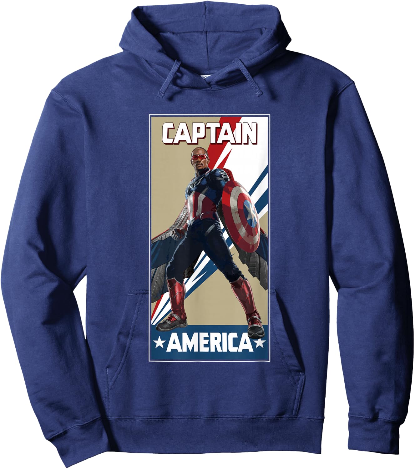 Marvel Captain America: Brave New World New Captain America Hoodie - Hoodie | Navy