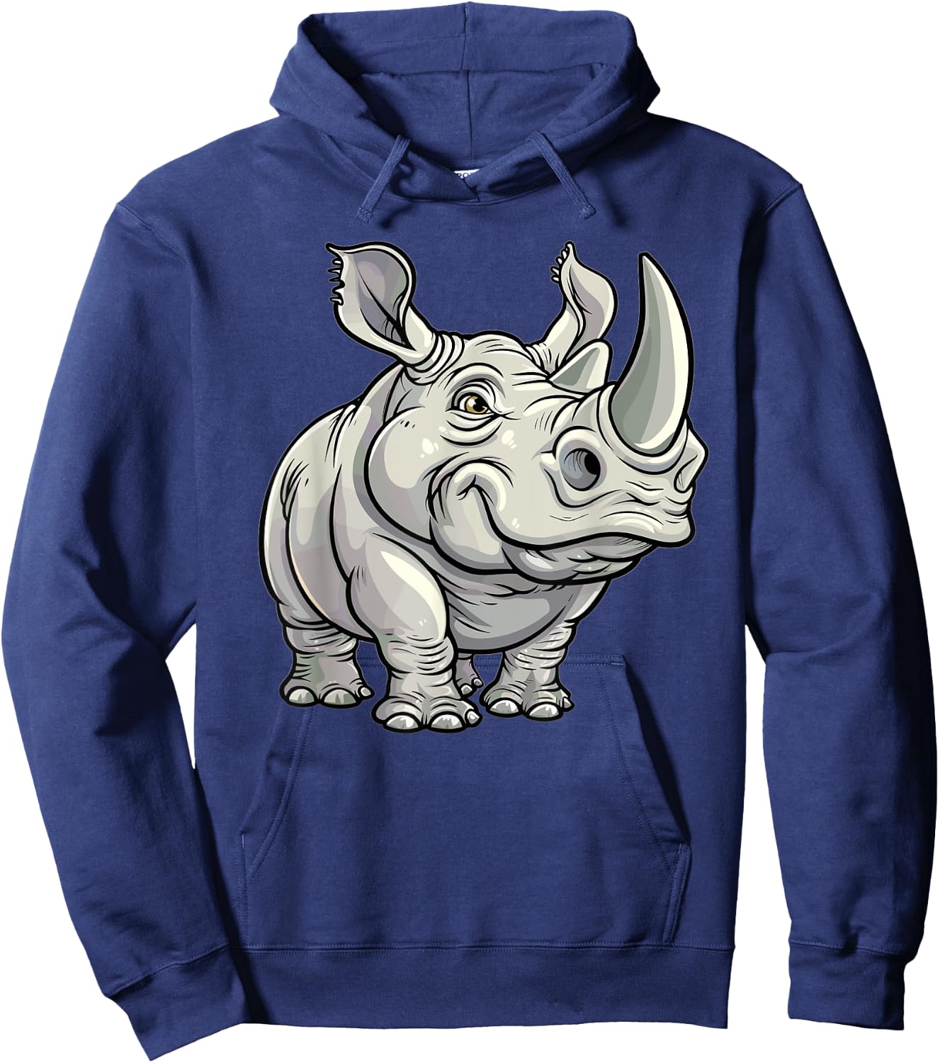 Cartoon Rhino I Rhino for Kids Hoodie - Hoodie | Navy