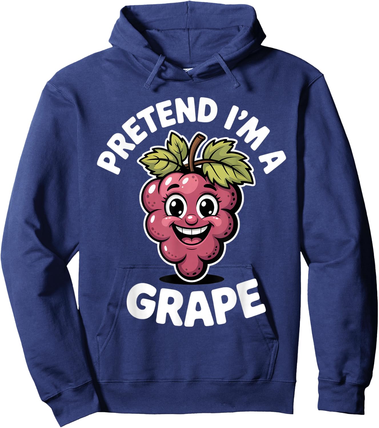 Grapes Pretend I'm A Grape Funny Fruit Grape Lover Kids Hoodie - Hoodie | Navy