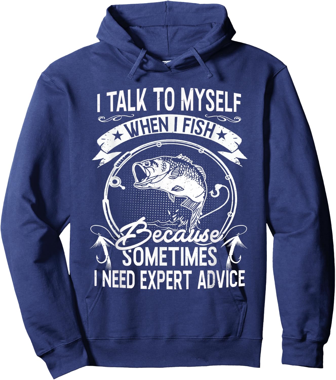 Funny Bass Fishing Quote Shirt Fishing Adult Humor Quote Hoodie - Hoodie | Navy