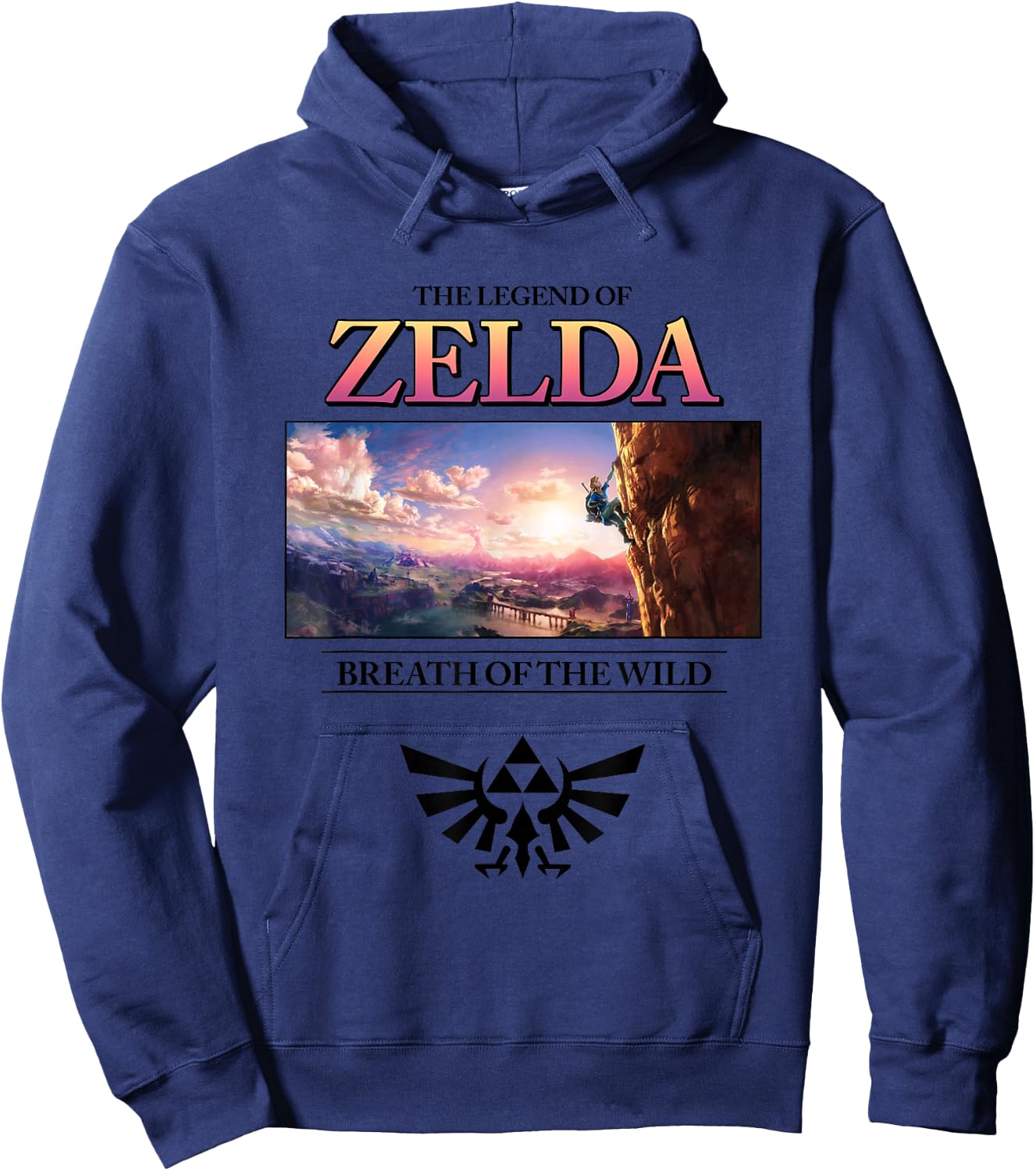 The Legend of Zelda Breath of the Wild Sky Panel Hoodie - Hoodie | Navy