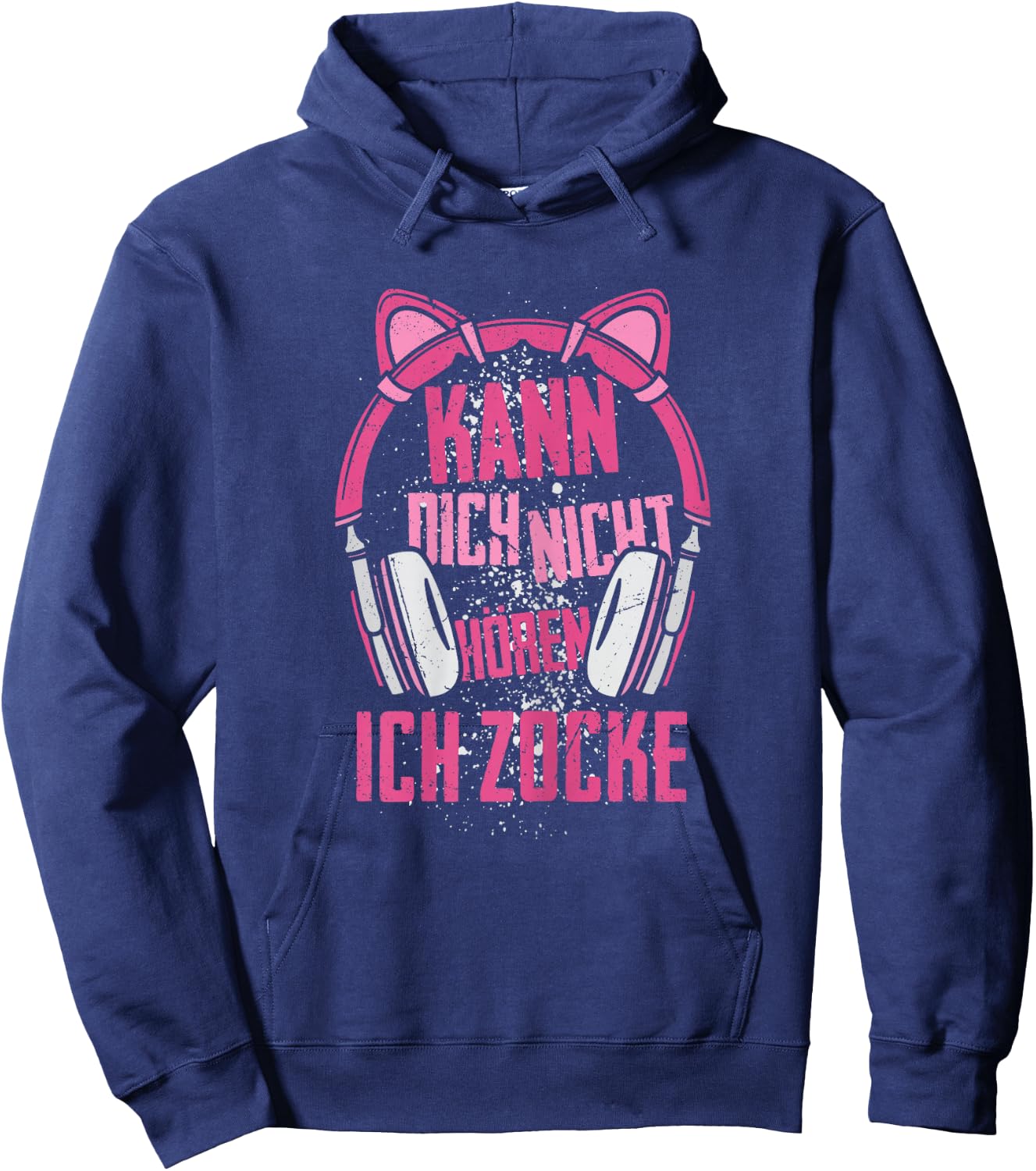 Kann Dich Nicht Hören Ich Zocke Gamer Girls' Women's Hoodie - Hoodie | Navy