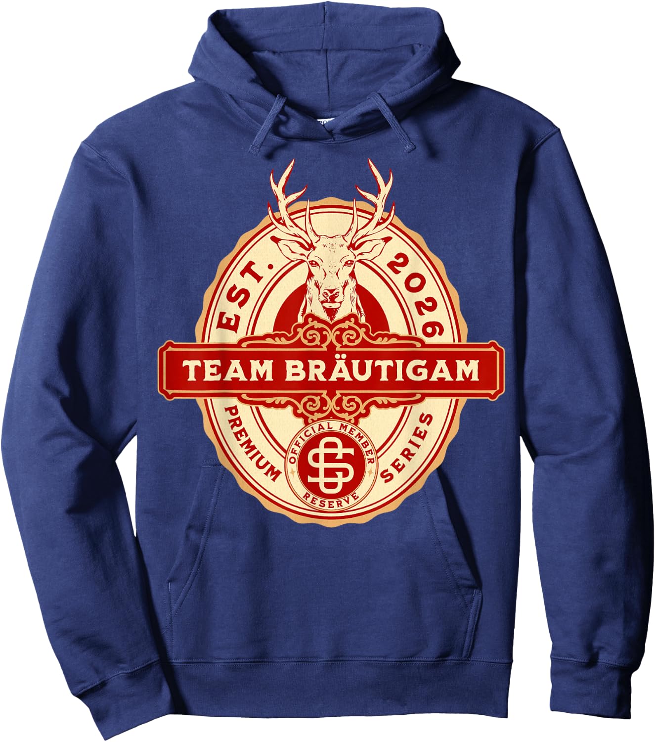 Team Bräutigam JGA Junggesellenabschied Oktoberfest Bier Hoodie - Hoodie | Navy