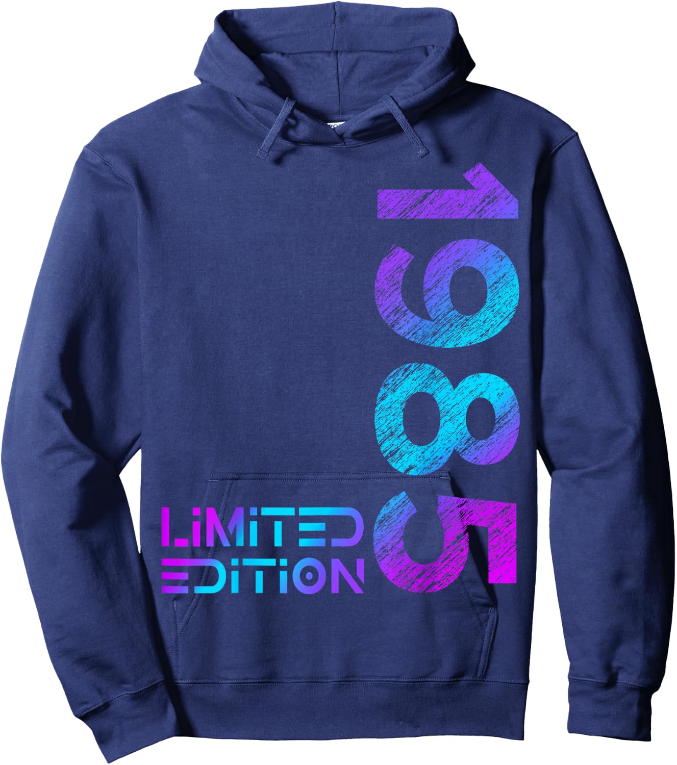 39th Birthday Limited Edition Vintage 1985 Man Woman , black Hoodie - Hoodie | Navy
