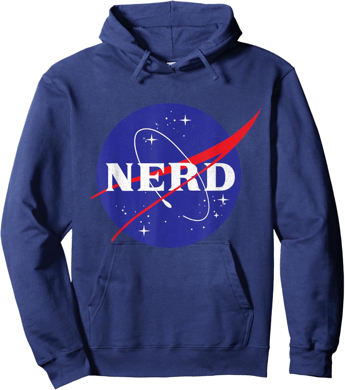 Vintage NASA Nerd Hoodie - Hoodie | Navy